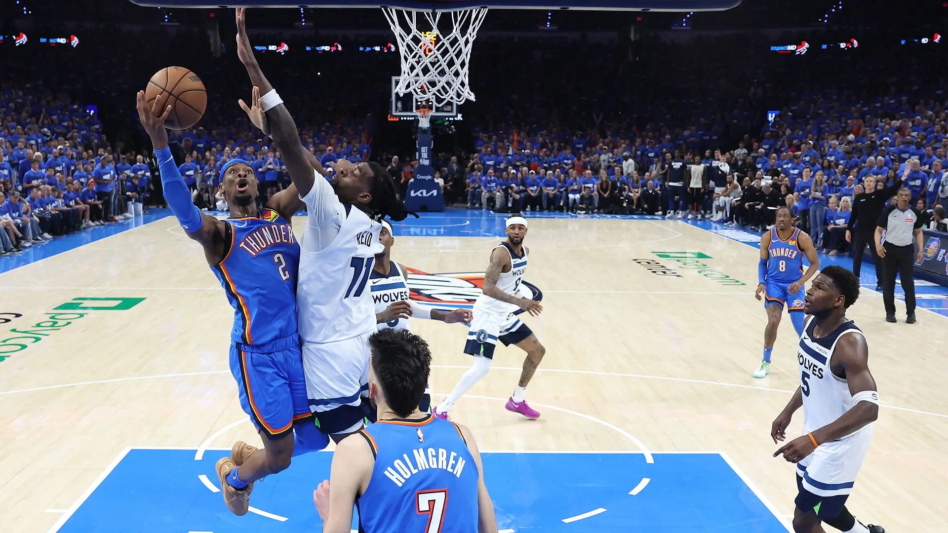 Oklahoma City leads Minnesota in Western finals 