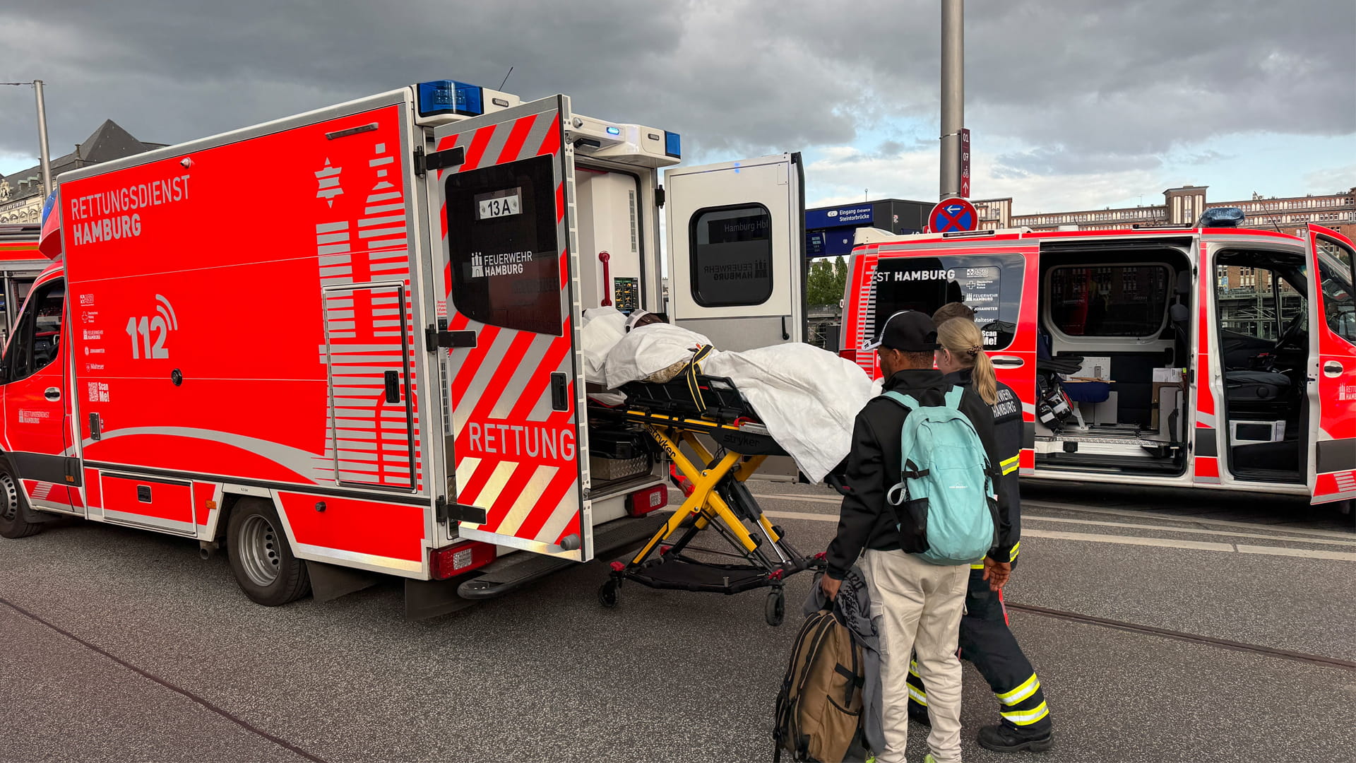 ألمانيا: 12 جريحاً في هجوم بسكين في محطة للقطارات بهامبورغ 