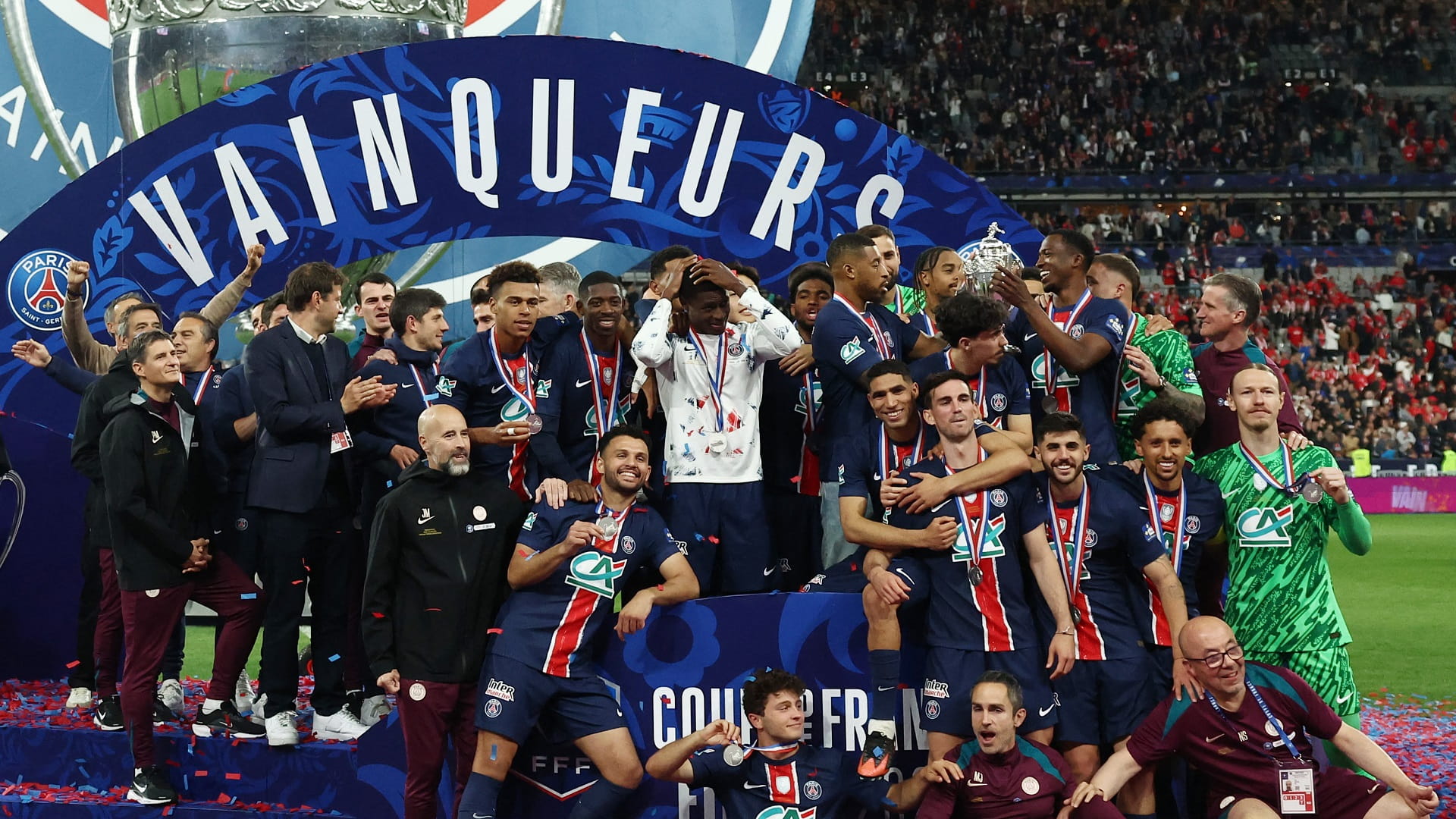 سان جيرمان يتوج بلقب كأس فرنسا لكرة القدم 