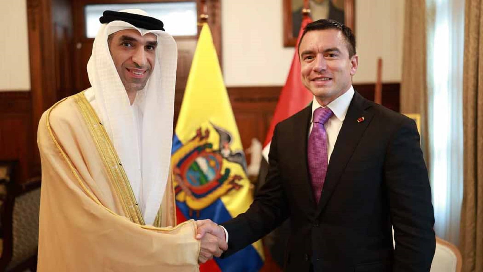 ثاني الزيودي يحضر مراسم تنصيب رئيس الإكوادور لفترة جديدة 