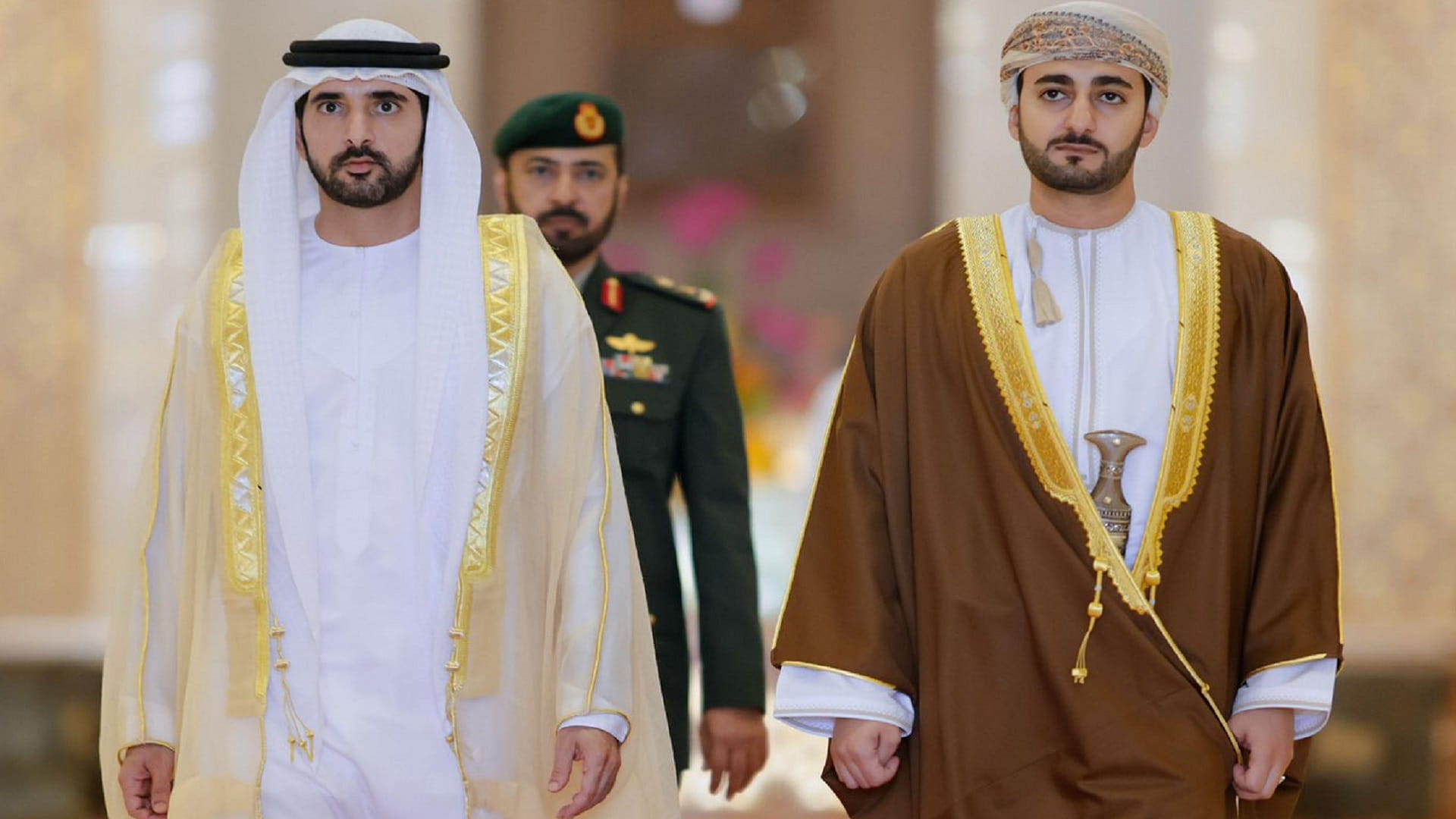 حمدان بن محمد يحضر مأدبة غداء أقامها ذي يزن بن هيثم تكريماً لسموّه 