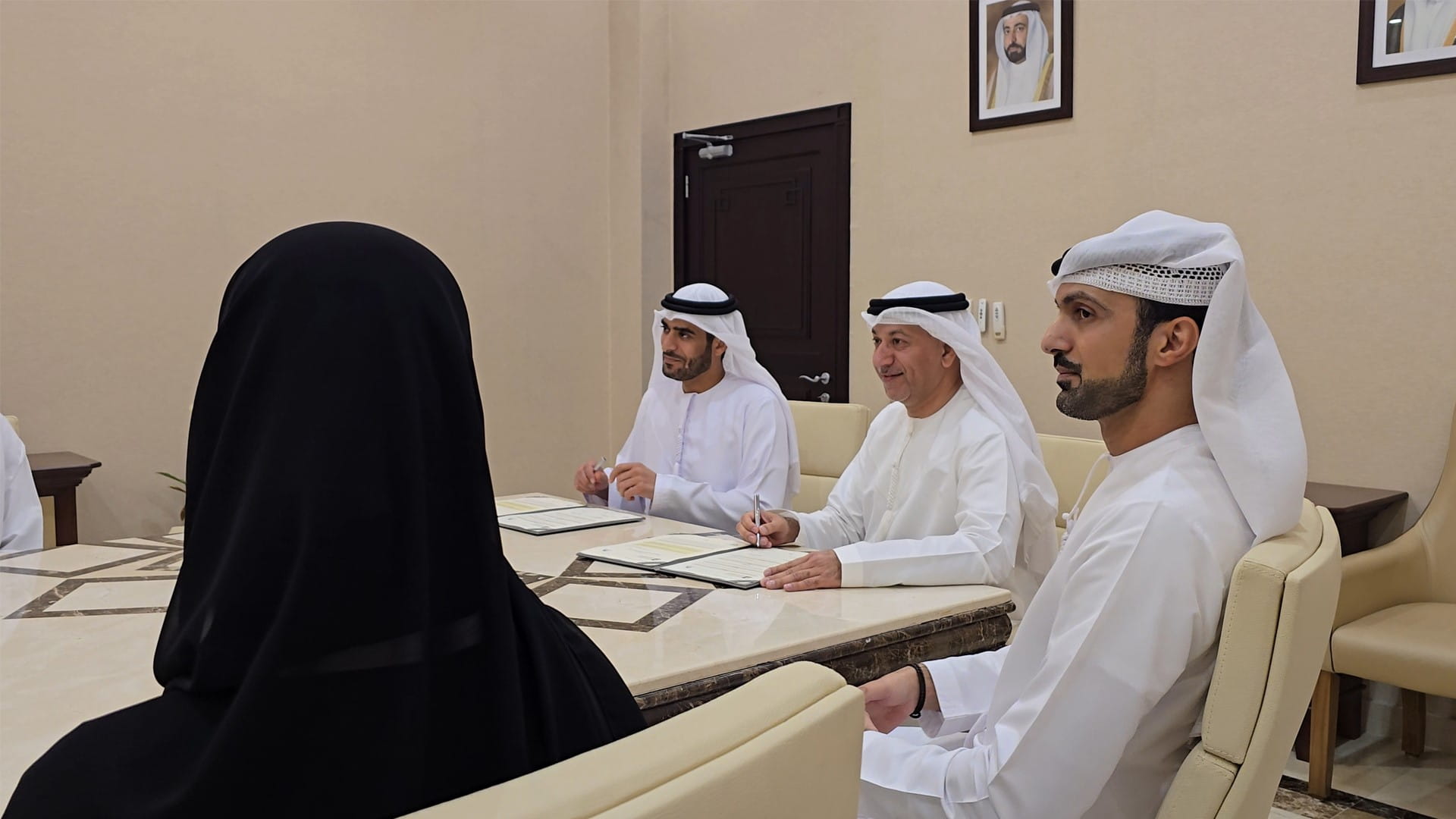 Hamid Al Qaid SM signs agreement with Al Zahia Center 