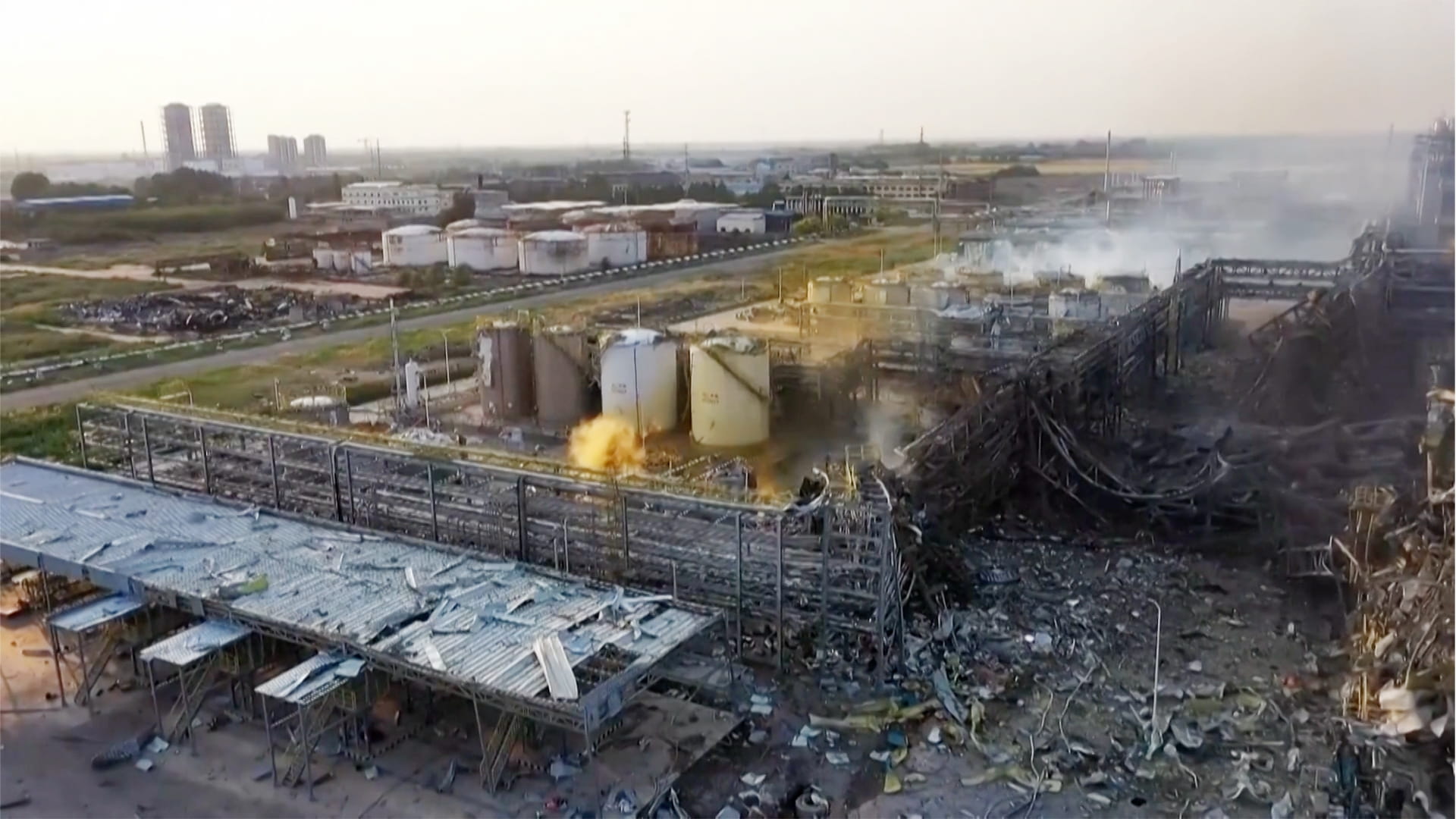 انفجار مصنع كيميائي في الصين يودي بحياة 5 مع فقدان 6 آخرين 