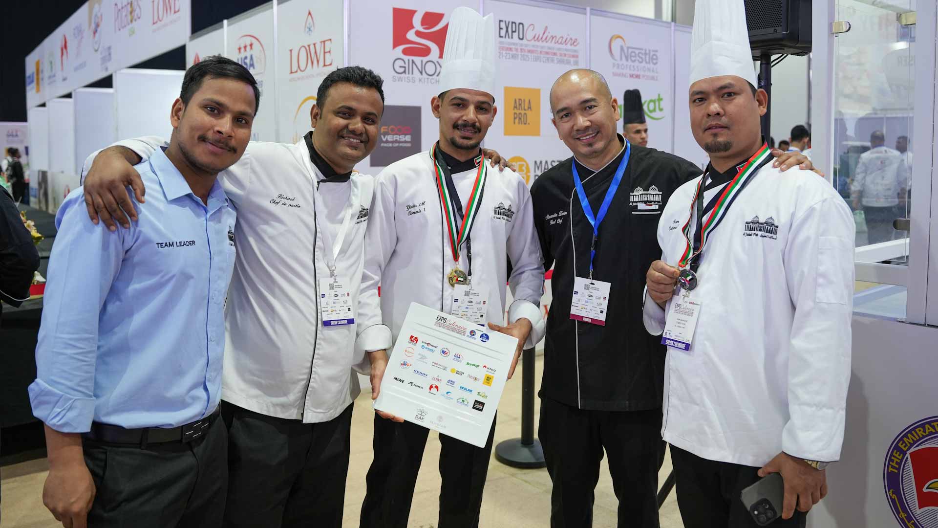 قطاع الضيافة في الشارقة لإدارة الأصول يحصد ذهبية "إكسبو كولينير" 