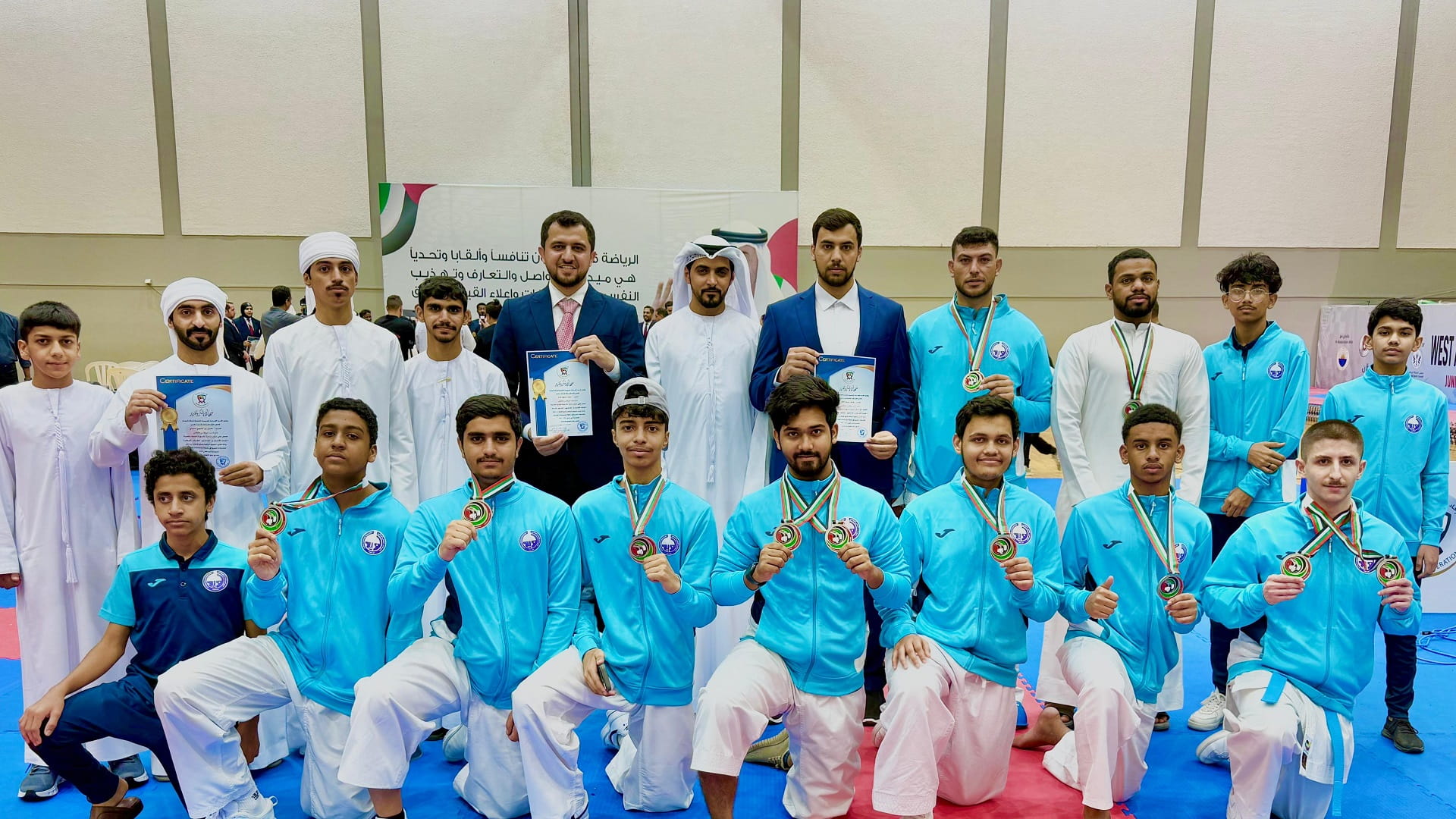 نادي الذيد الرياضي يتألق في الكاراتيه ويحقق مراكز متقدمة