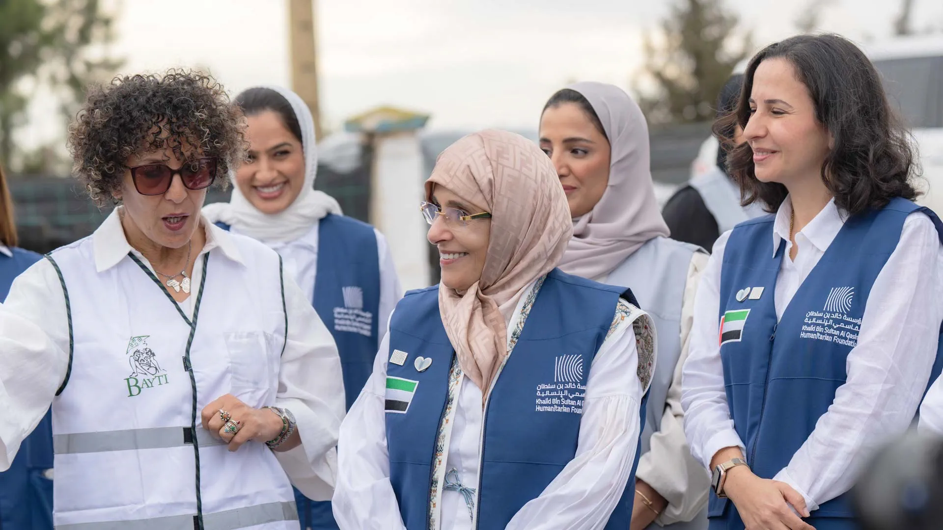 Her Highness listening to speech delivered by initiative member