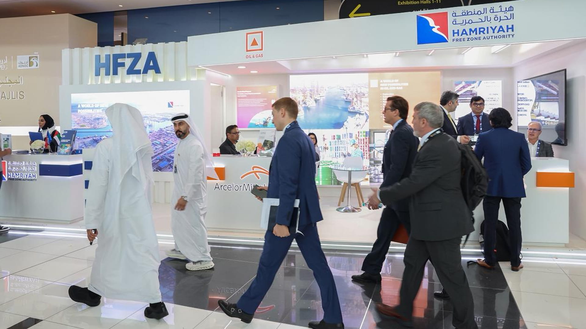 "حرة الحمرية" تستعرض في "أديبك 2025" منظومة خدماتها اللوجستية 