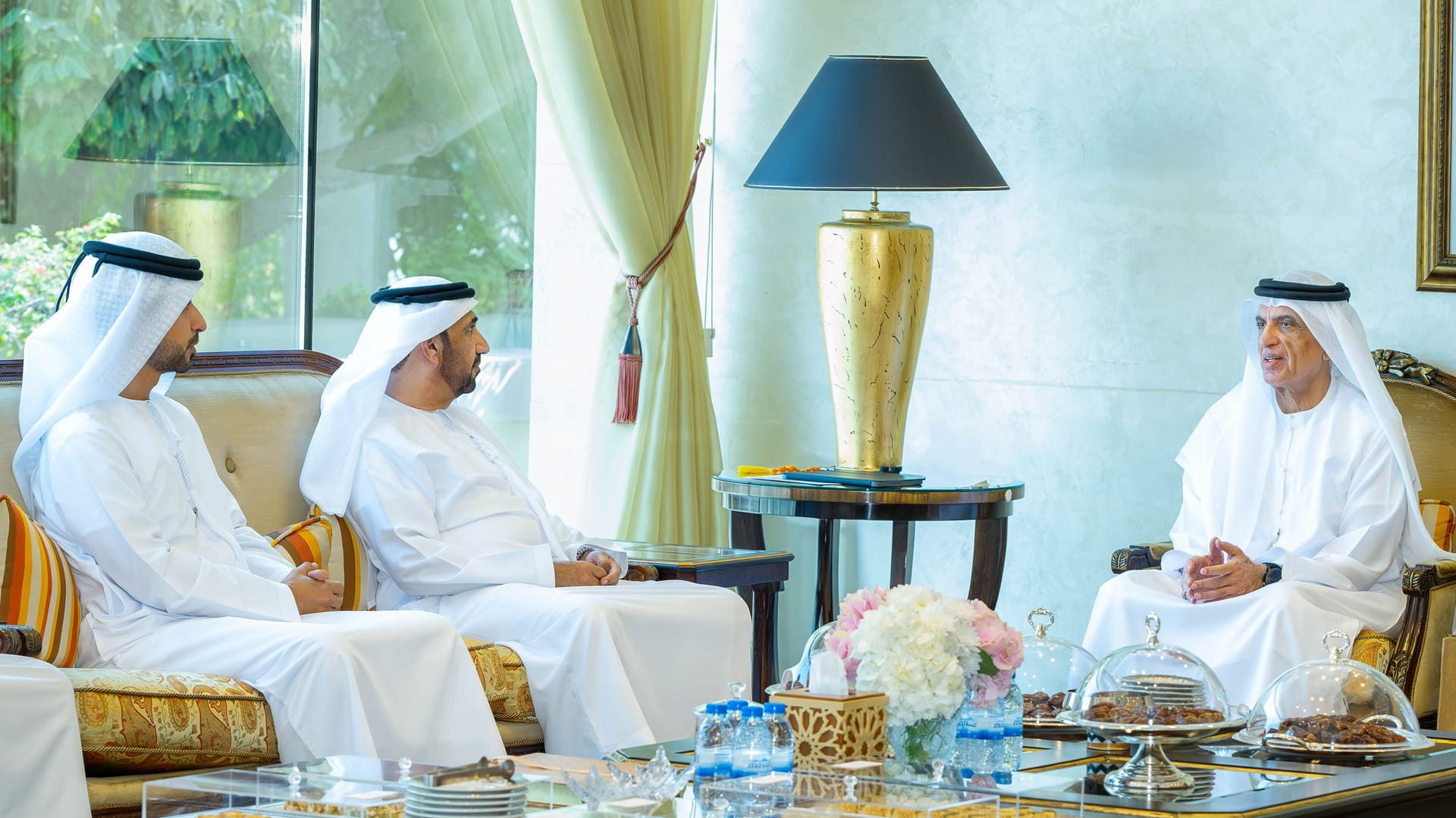 Ras Al Khaimah Ruler receives Arab Parliament President 