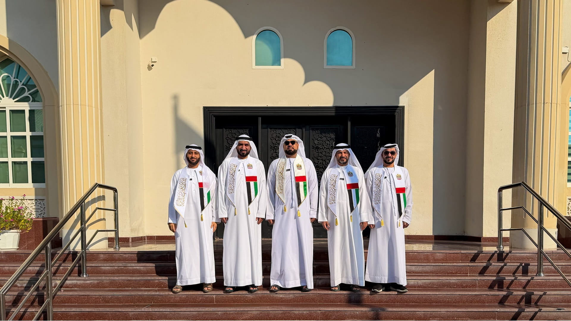Al Kharous hoists UAE flag in honour of Flag Day 