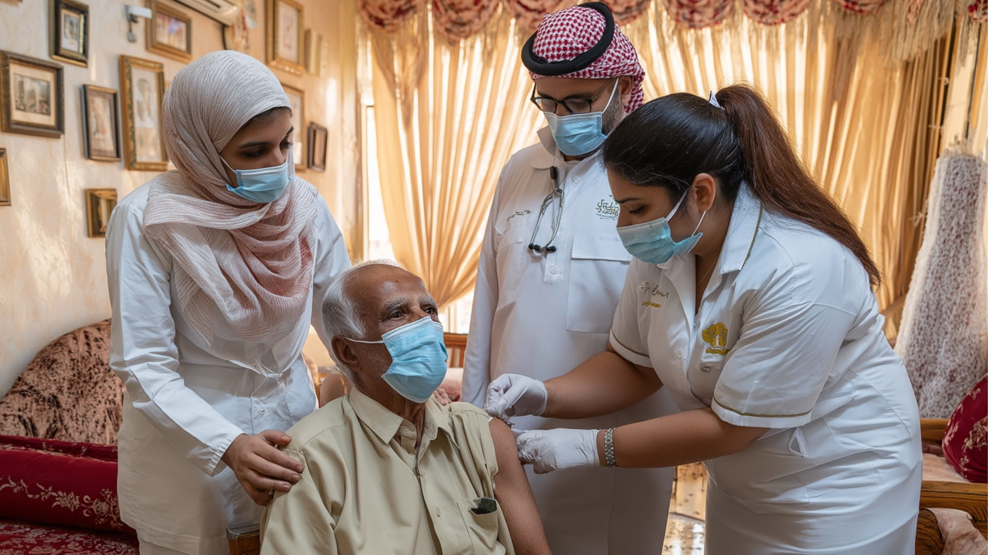 صورة بعنوان: "اجتماعية الشارقة" تطلق حملة تطعيم كبار السن وذوي الإعاقة 