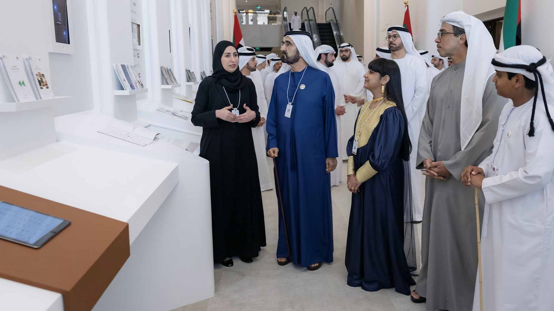 Mohammed bin Rashid visits UAE Statistics Mural 