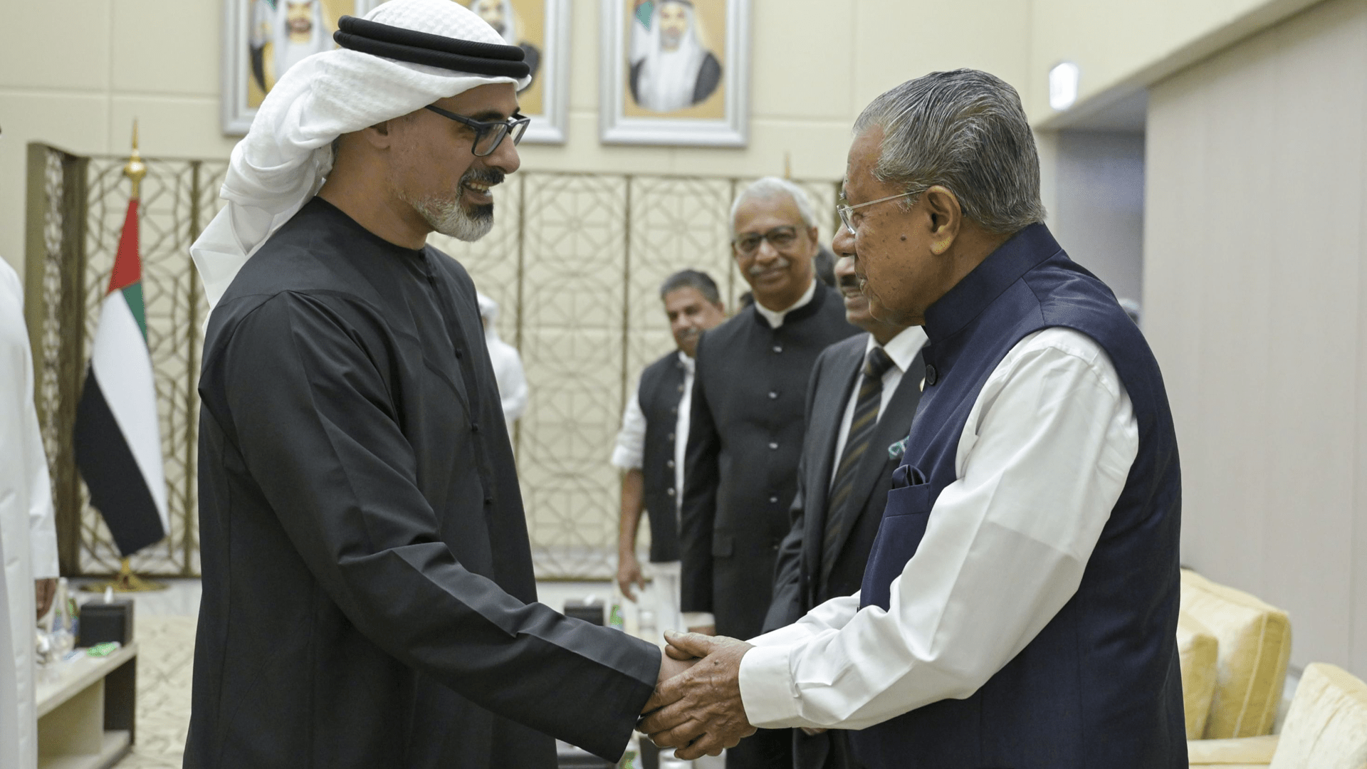 Sheikh Khaled bin Mohamed meets Kerala CM to boost cooperation 