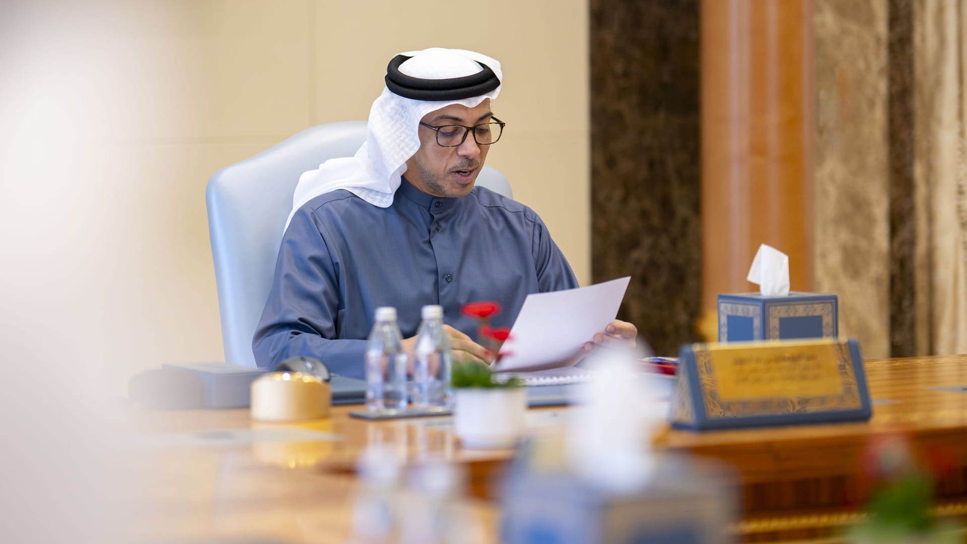 Mansour bin Zayed chairs Mubadala Board Meeting 