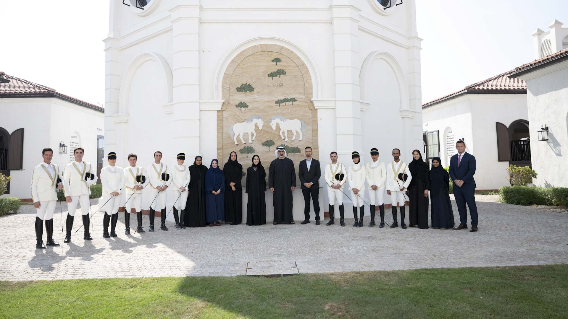 Khaled bin Mohamed visits Abu Dhabi Royal Equestrian Arts 