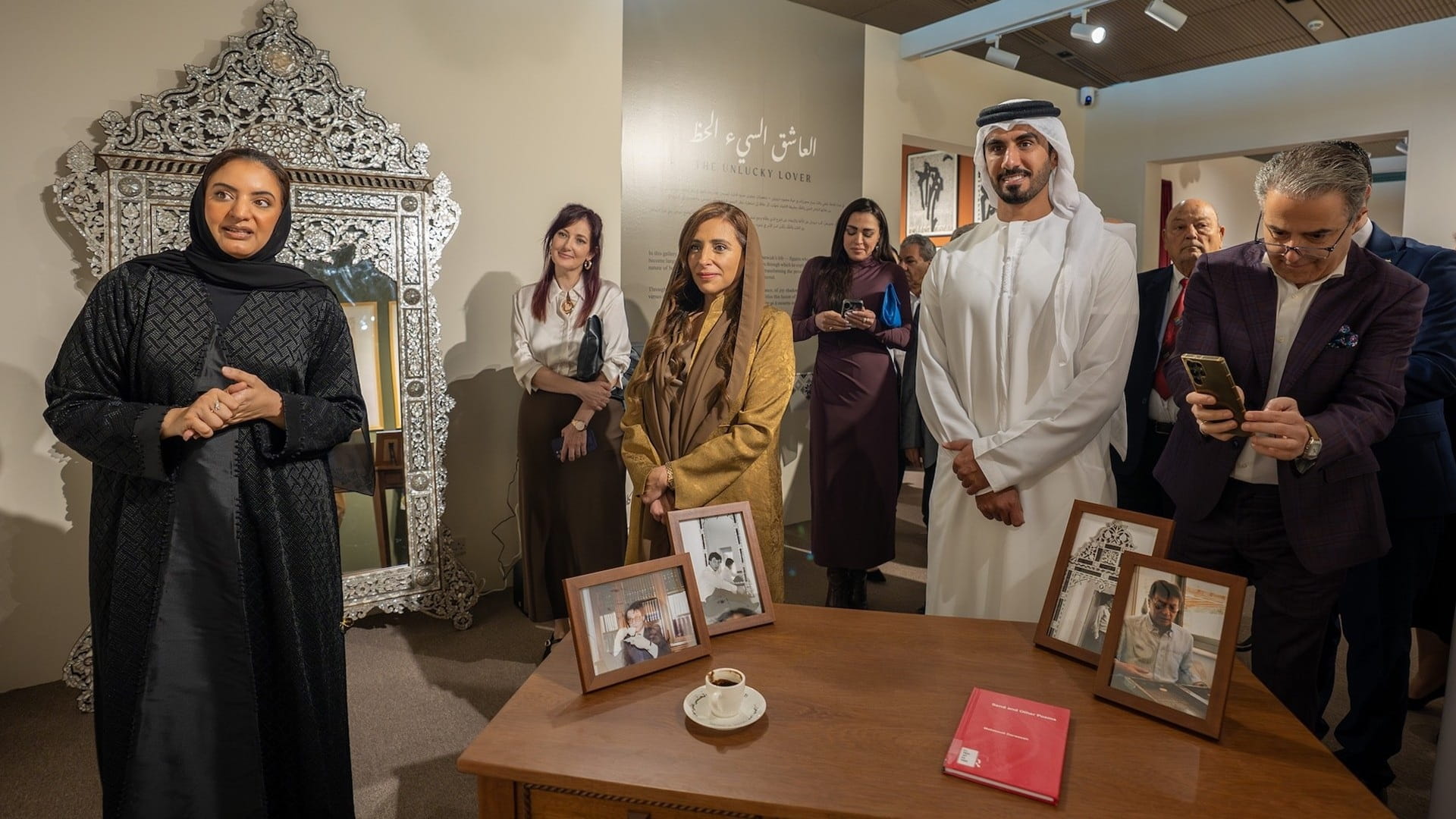 Bodour Al Qasimi inaugurates “The Dice Player” exhibition 