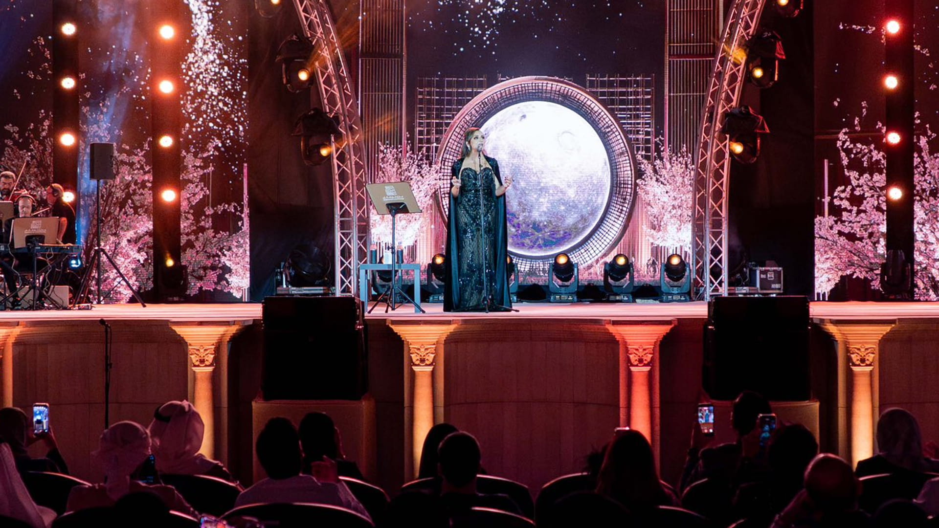 Image for the title: Angham opens ‘Hala Khorfakkan 2025’ with her top hits 