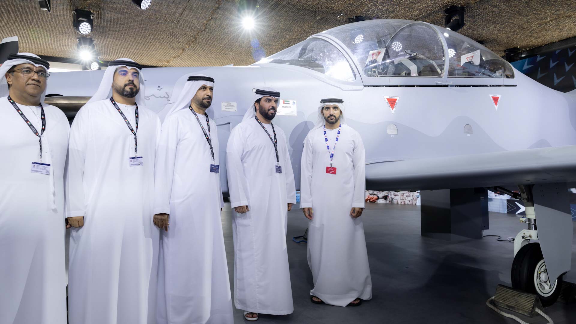 Hamdan bin Mohammed reviews UAE-made Calidus B-250 Aircraft  