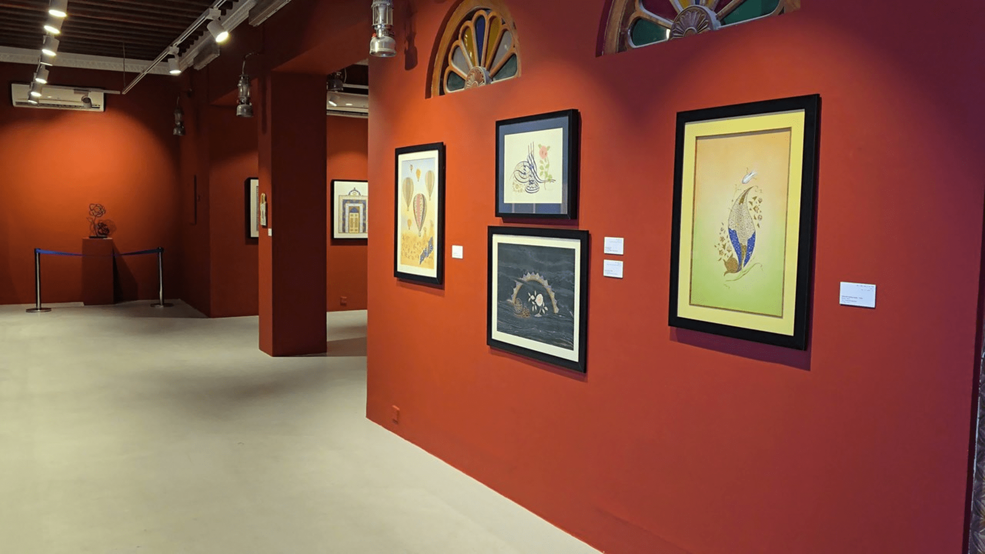 Fatima Al Zarooni 244 artworks decorate the calligraphy square 