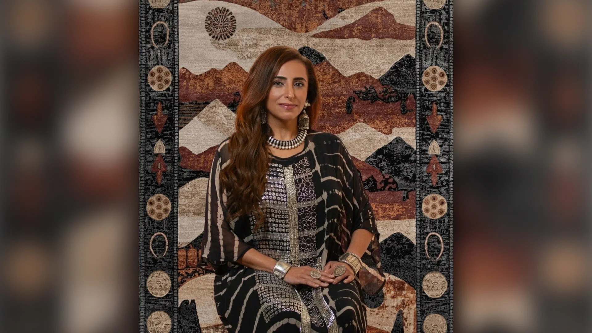 Sheikha Bodour unveils six desert-inspired carpet collection 