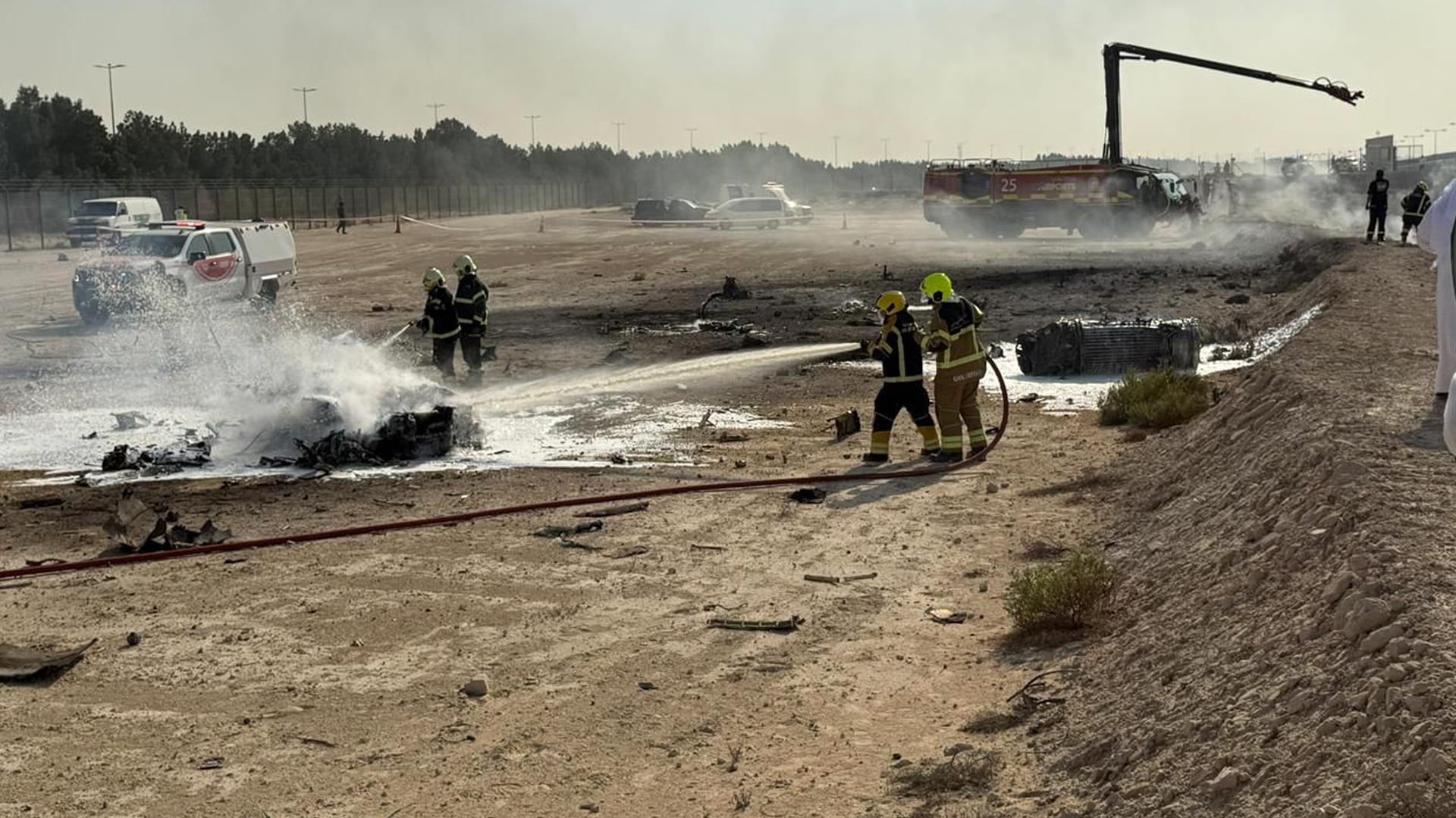 Indian air force pilot dies in fighter jet crash at Dubai Airshow 