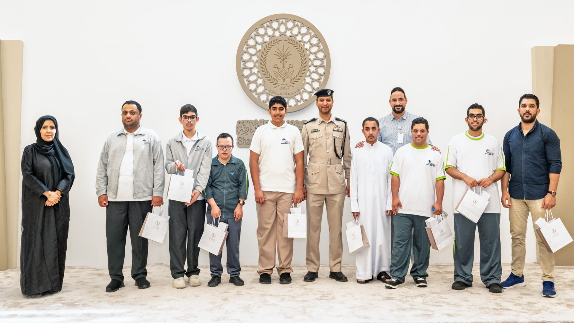 Image for the title: Sharjah Police introduces services for people with disabilities 