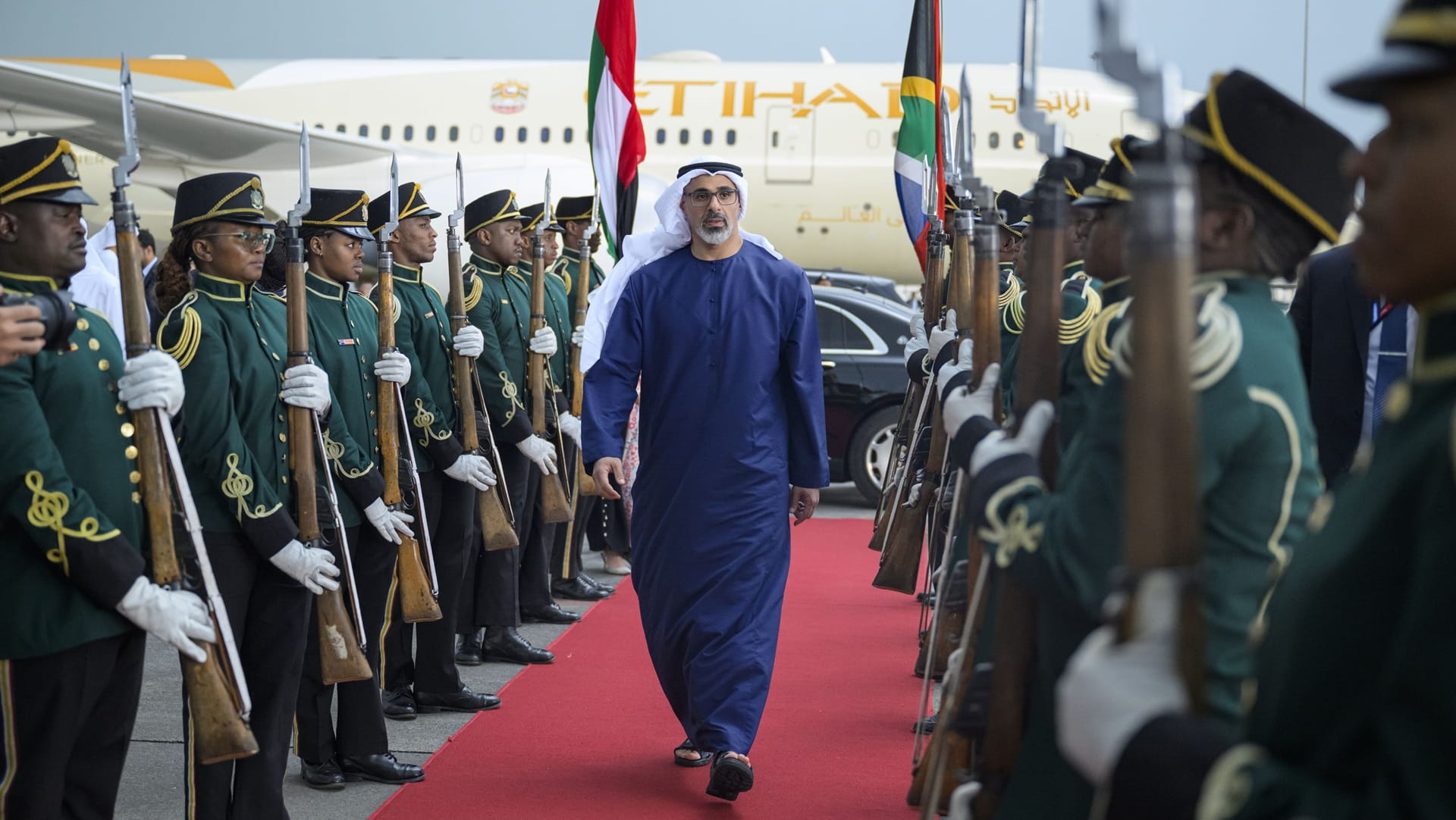 Khaled bin Mohamed departs South Africa after attending G20 