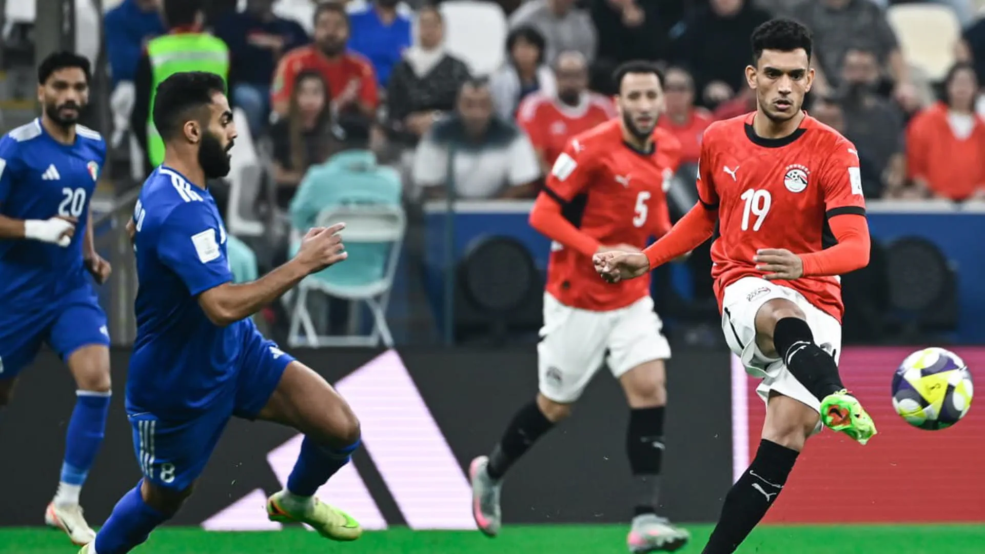 تعادل منتخبنا مصر والكويت في كأس العرب لكرة القدم 