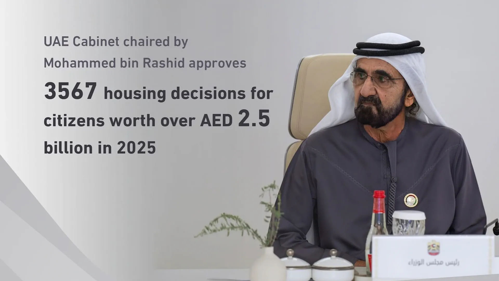 مجلس الوزراء يعتمد 3567 موافقة إسكانية للمواطنين خلال 2025 