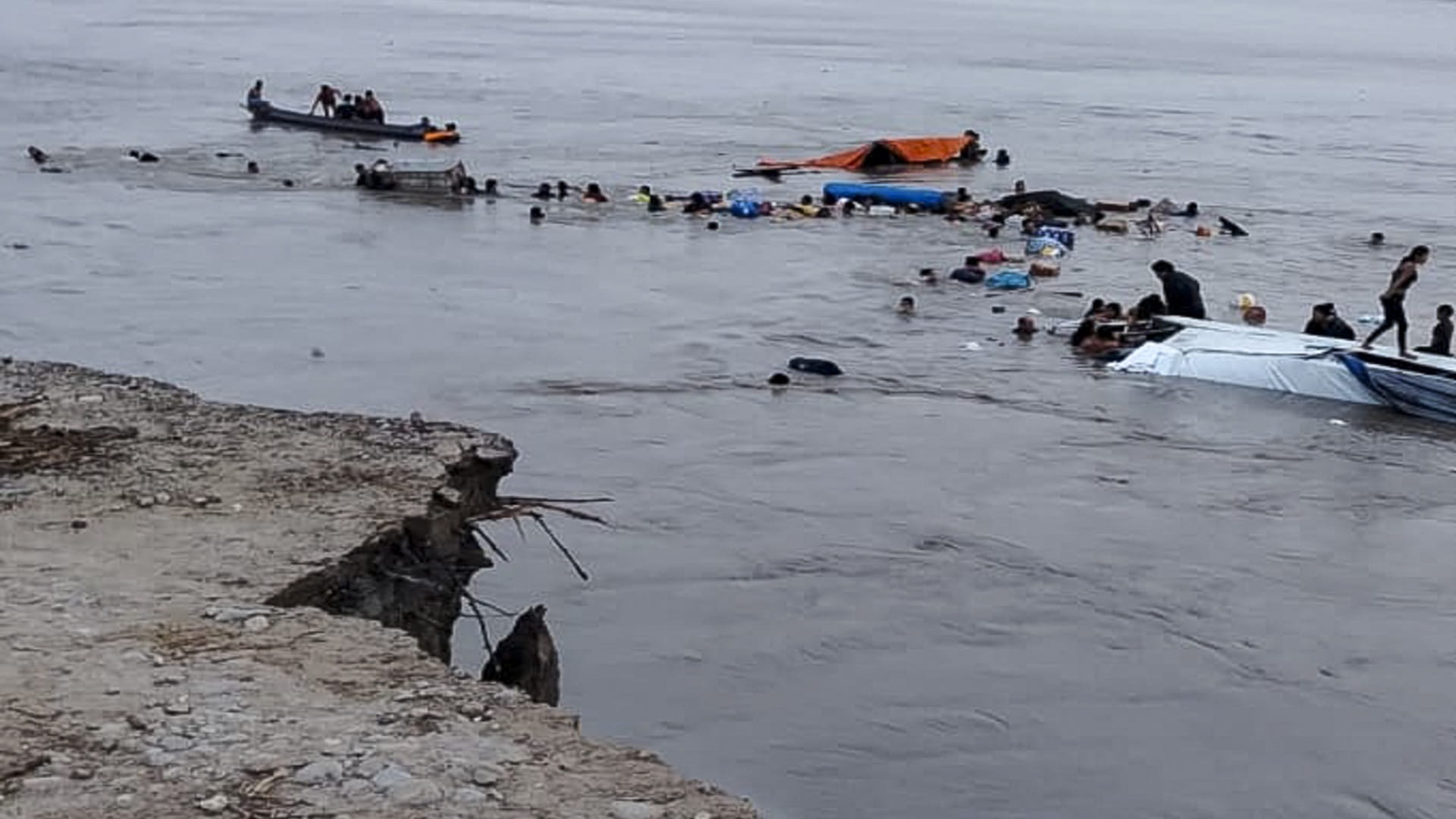 12 dead, Dozens missing after landslide sinks boats in Peru 