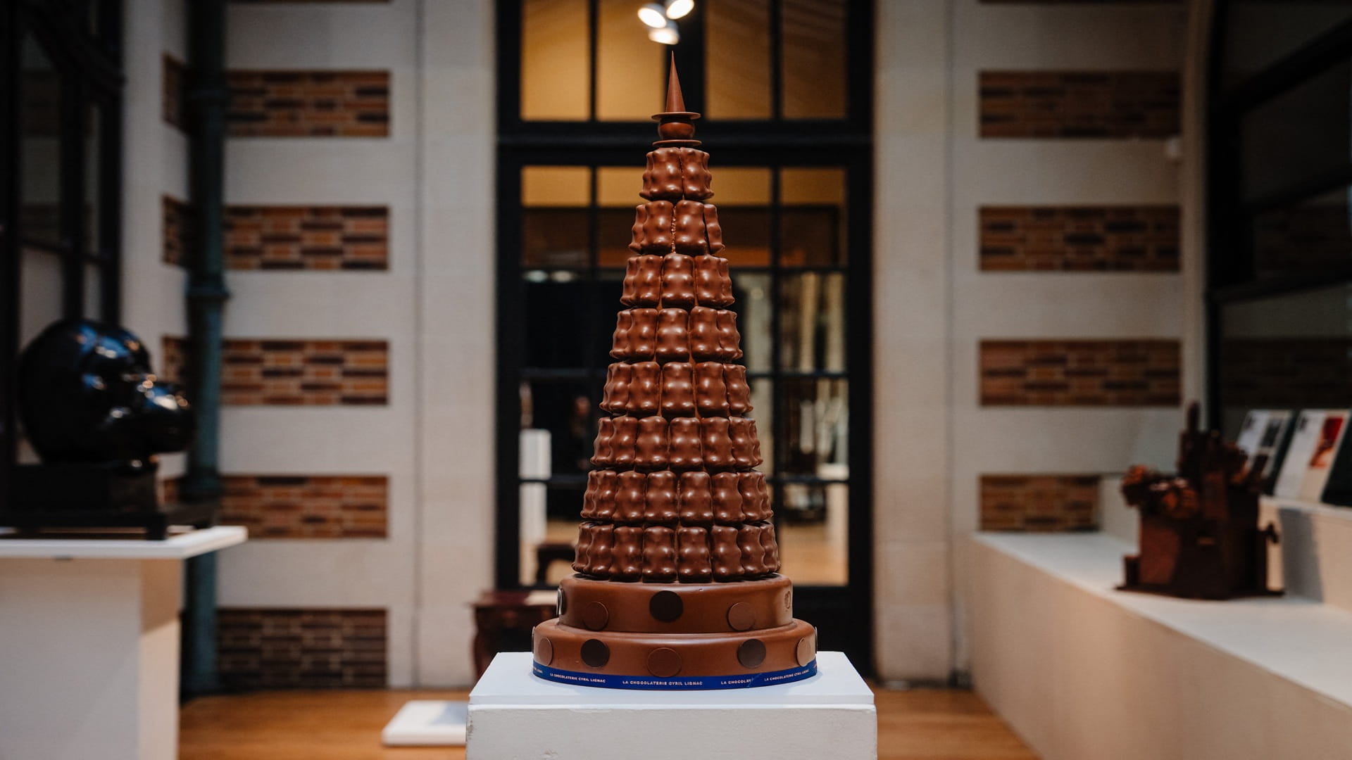 French pastry chefs auction chocolate sculptures 