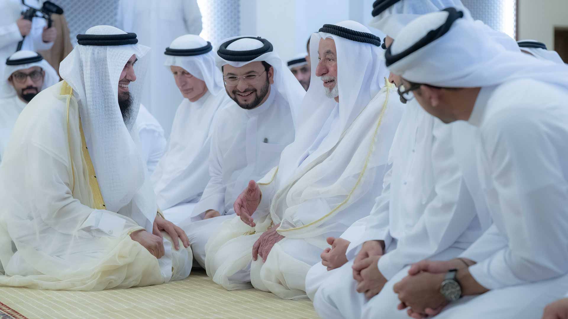Sharjah Ruler at the Mosque