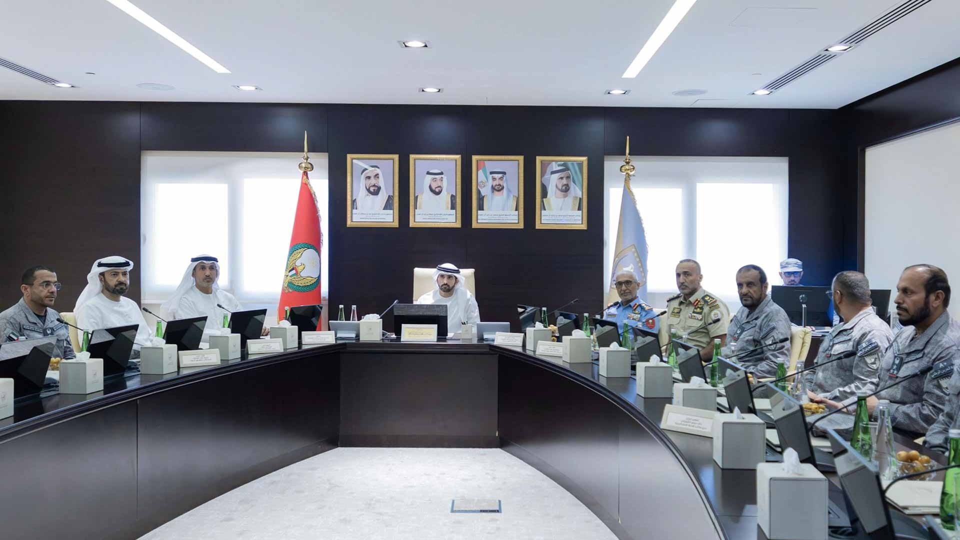 Hamdan bin Mohammed visits National Guard headquarters in AD 