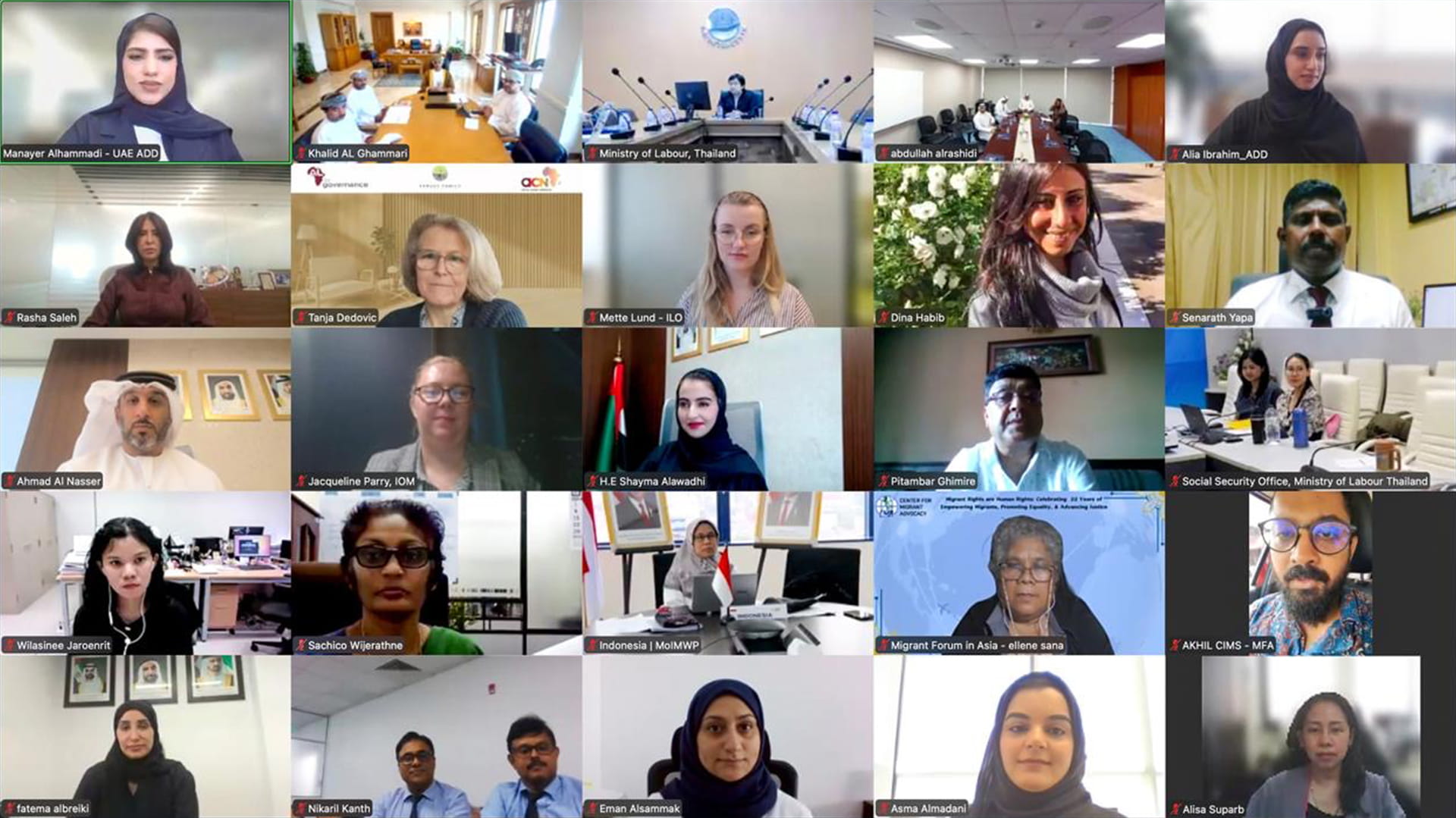 "حوار أبوظبي" يبحث التعاون وحوكمة الانتقال العادل للعمالة في آسيا 