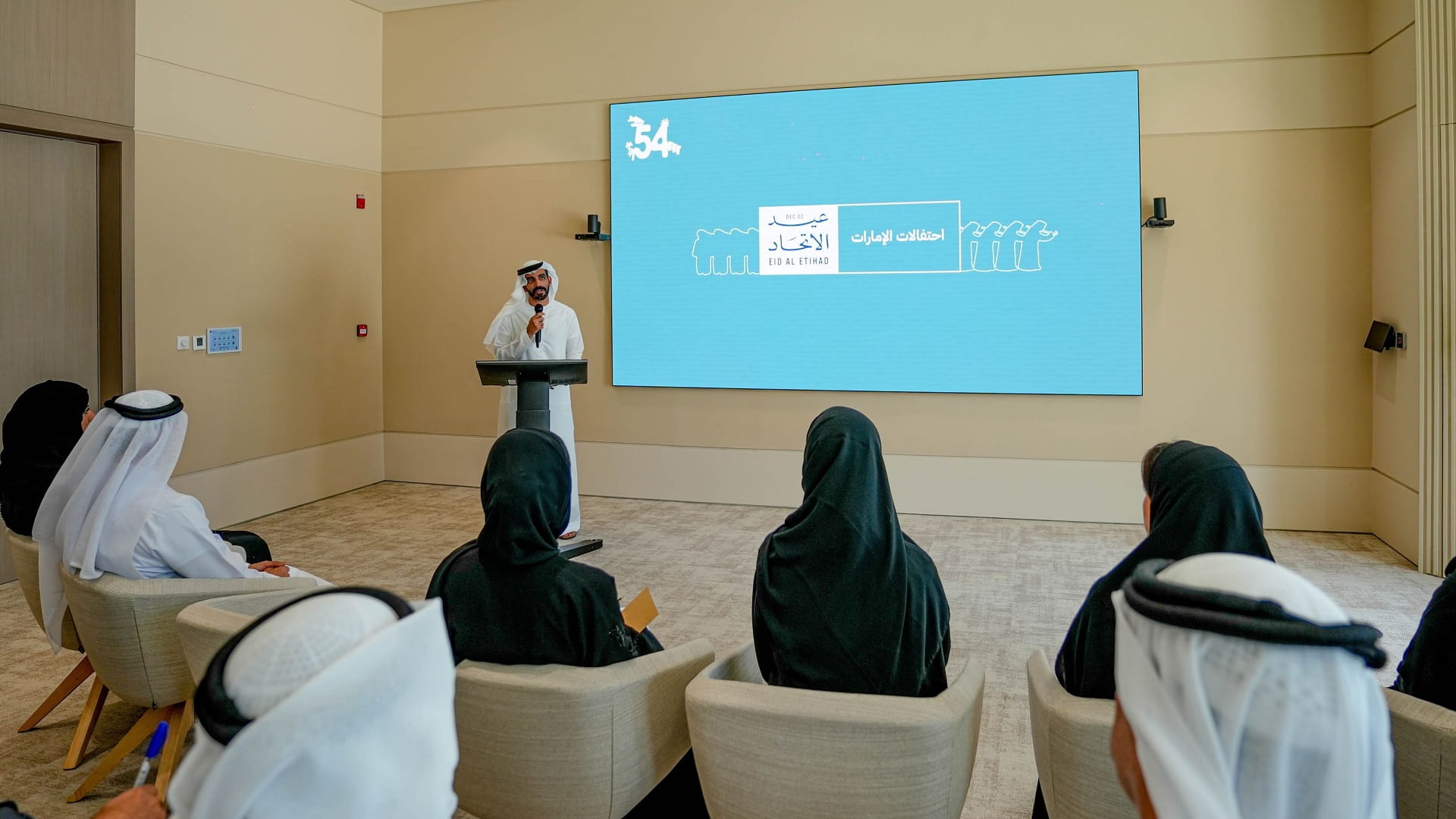 فريق عيد الاتحاد الـ54 يوحد الجهود في جميع أنحاء إمارات الدولة 