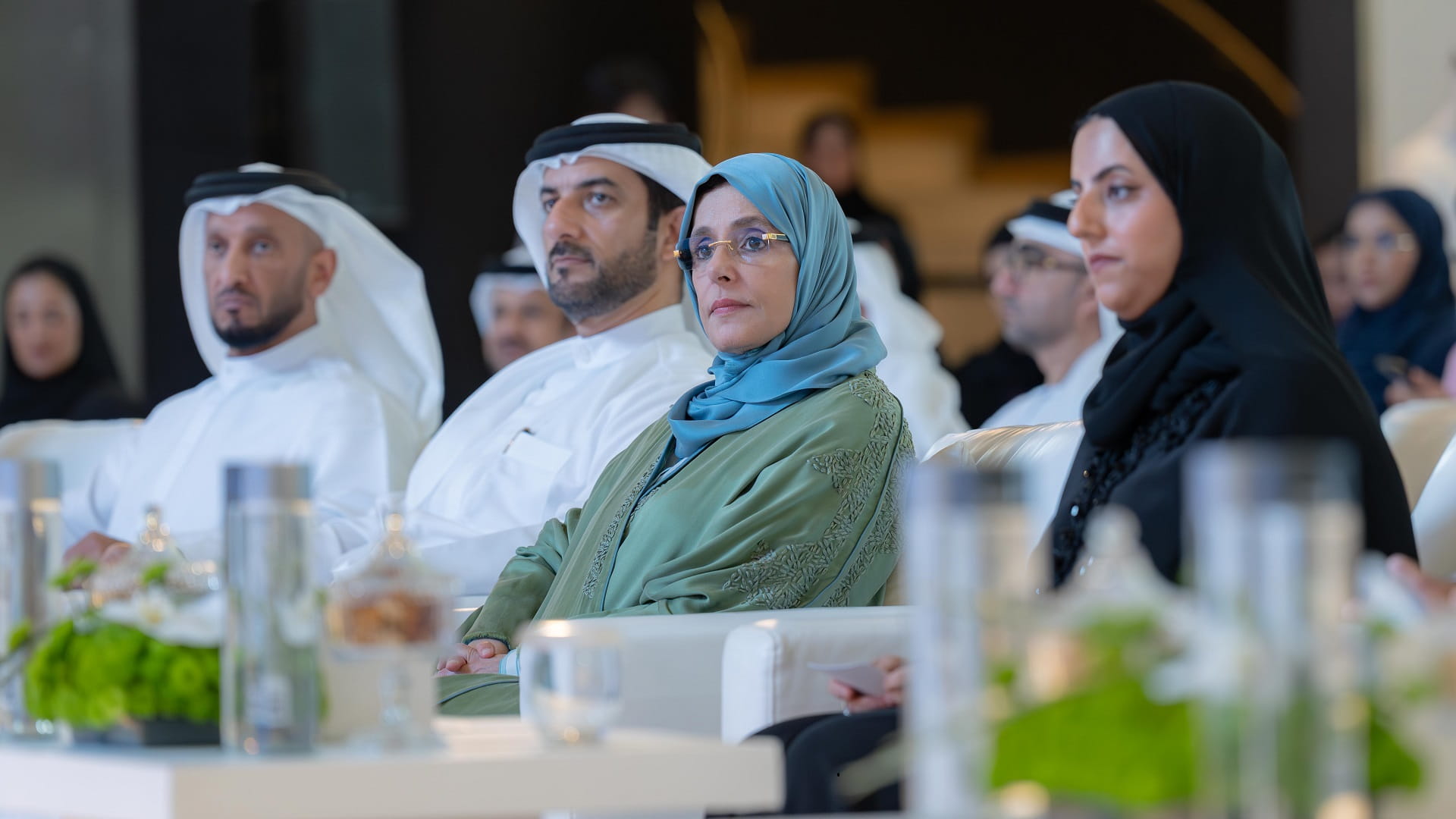 سلطان بن أحمد وجواهر القاسمي يشهدان مؤتمر أفلام الأطفال والشباب