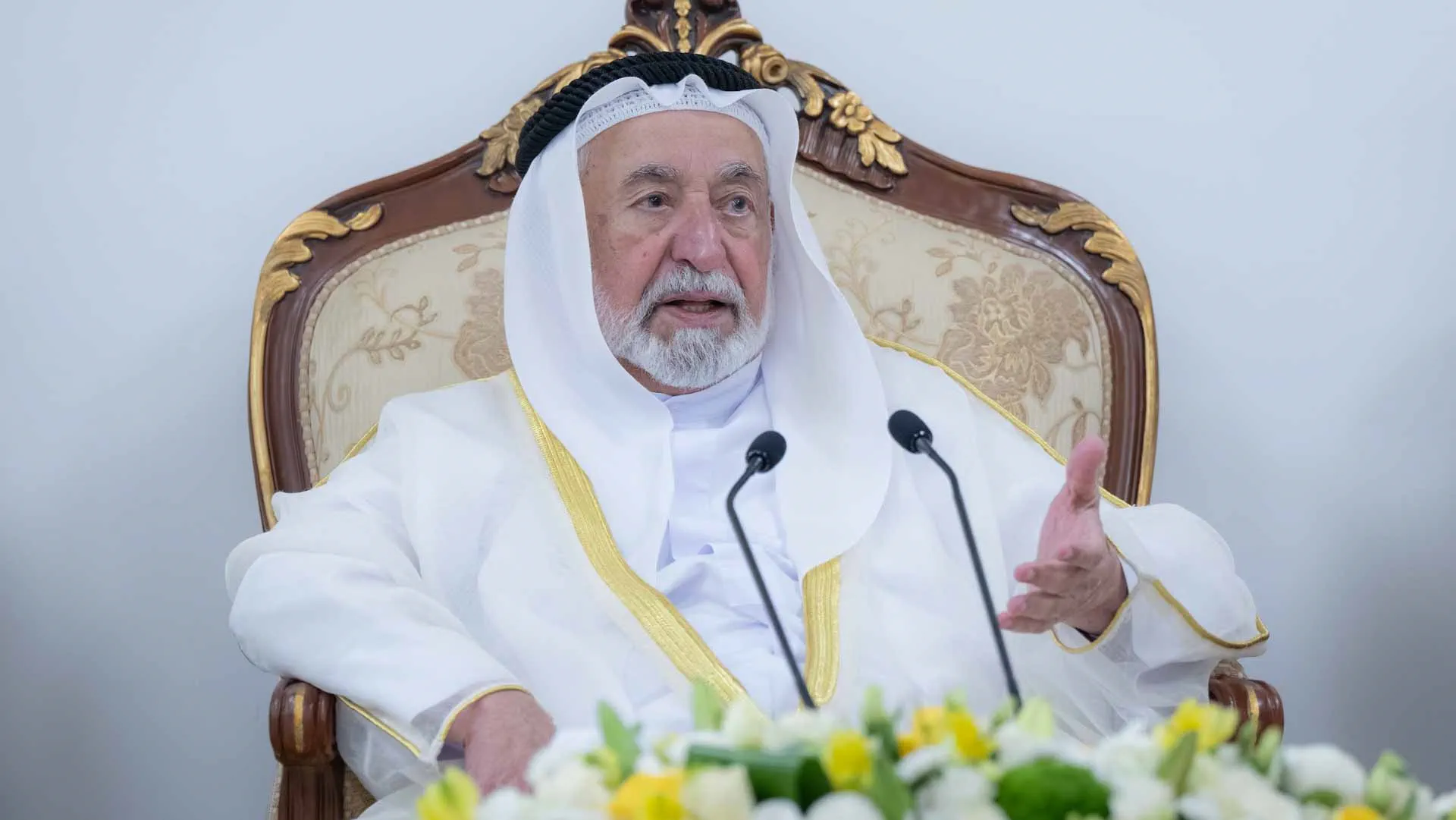 His Highness the Ruler of Sharjah during the inauguration of Theatrical Association’s new headquarters