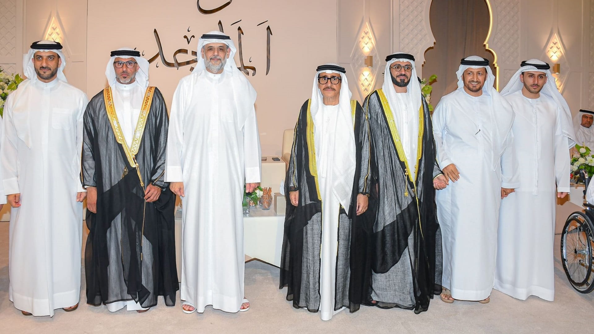 ولي عهد الشارقة يشهد حفل زفاف ماجد حميد الهديدي 