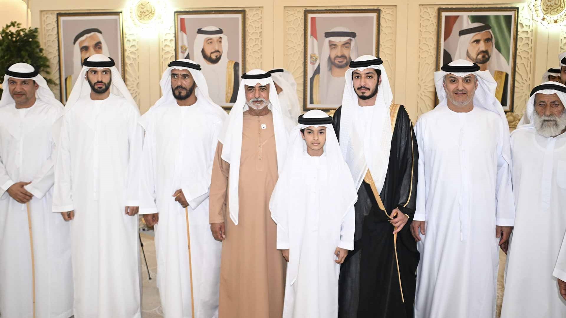 نهيان بن مبارك يحضر أفراح الكتبي في المدام 