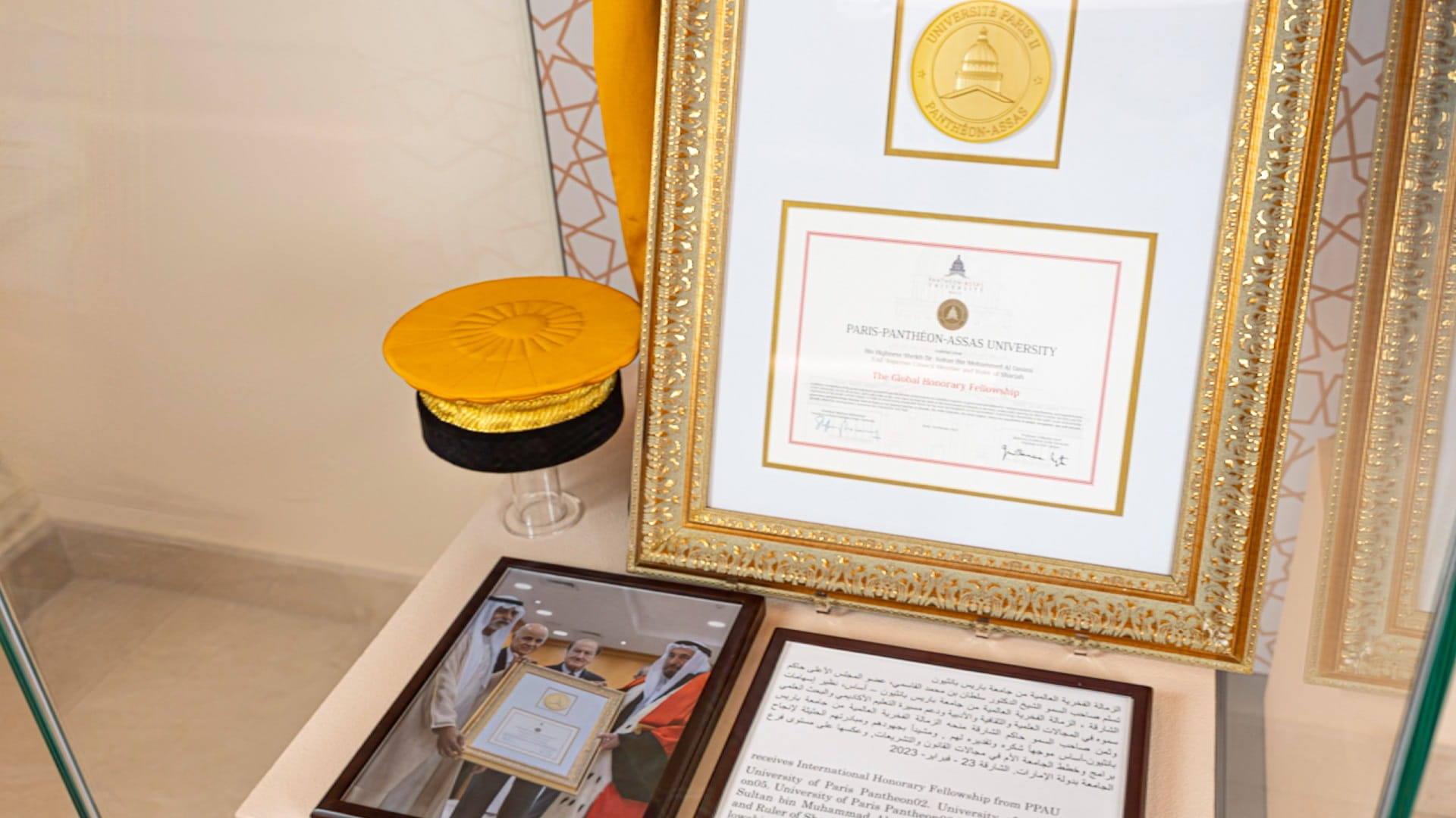 دارة سلطان القاسمي تستذكر نيل حاكم الشارقة زمالة "باريس بانثيون" 