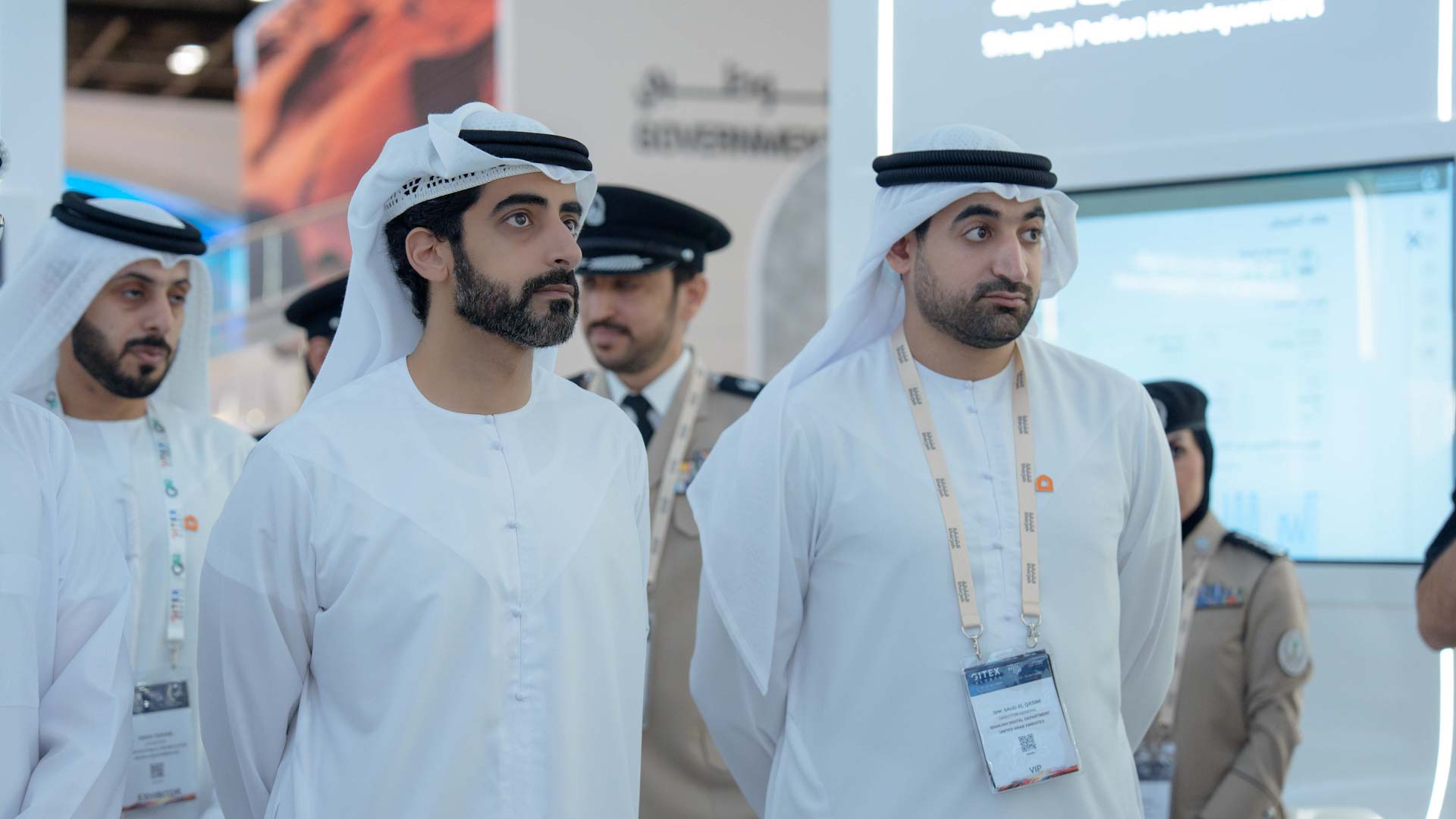 Salem Al Qasimi visits Sharjah Government Pavilion at GITEX 2025