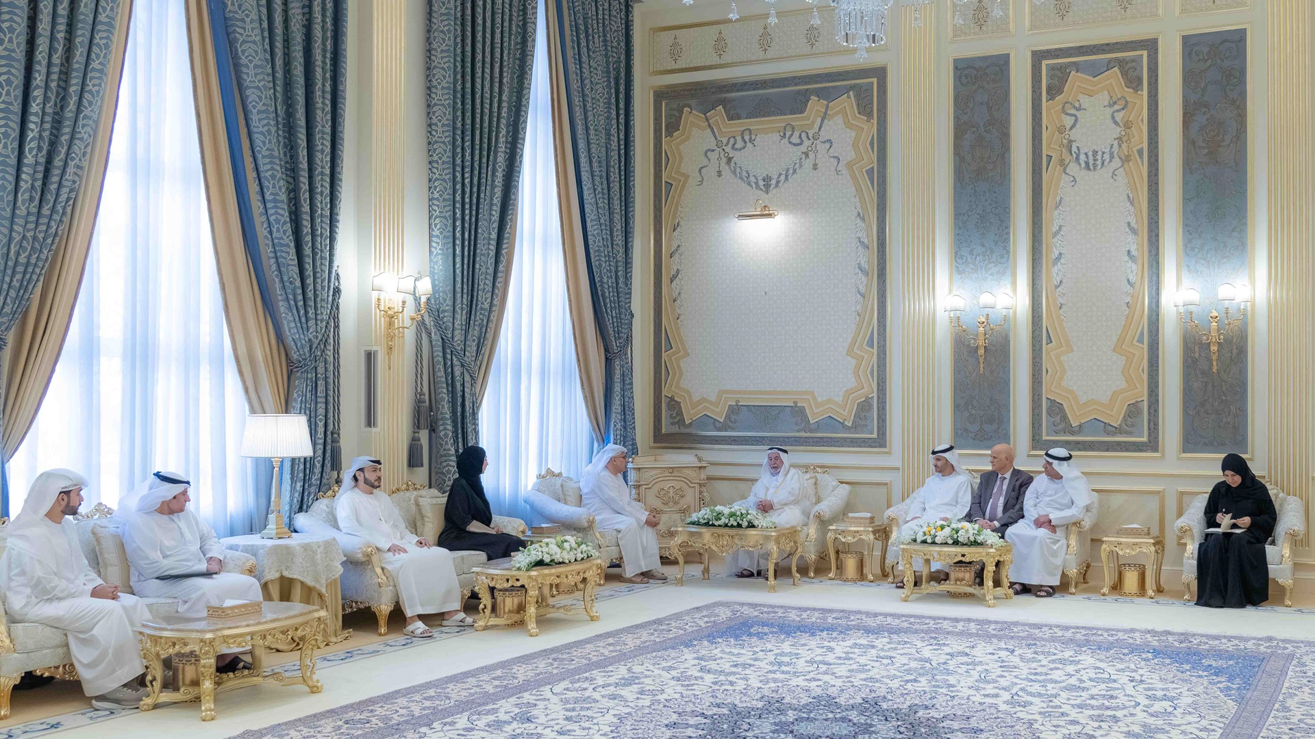 His Highness welcomed His Excellency Dr Abdulrahman Al Awar and the accompanying delegation