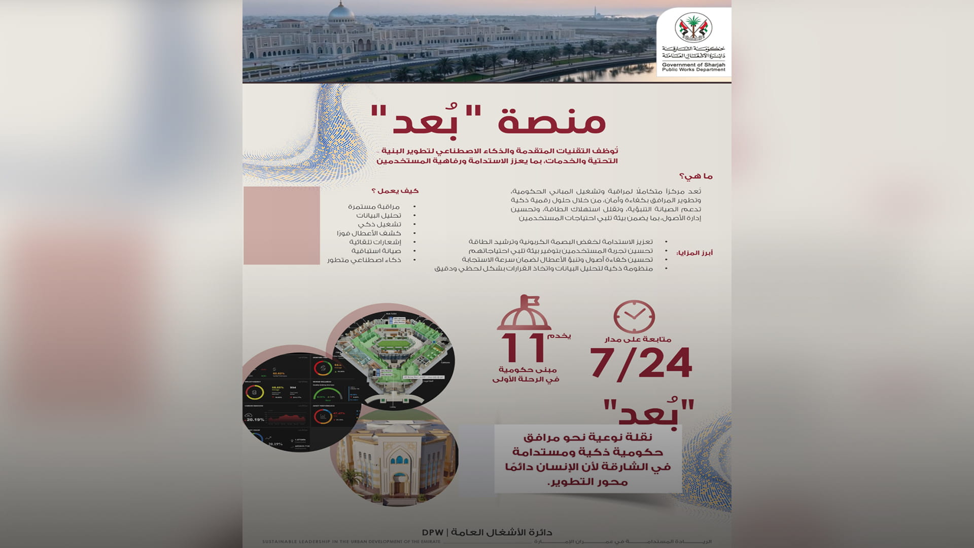 "أشغال الشارقة" تستعرض منصة "بعد" الذكية في جيتكس 2025