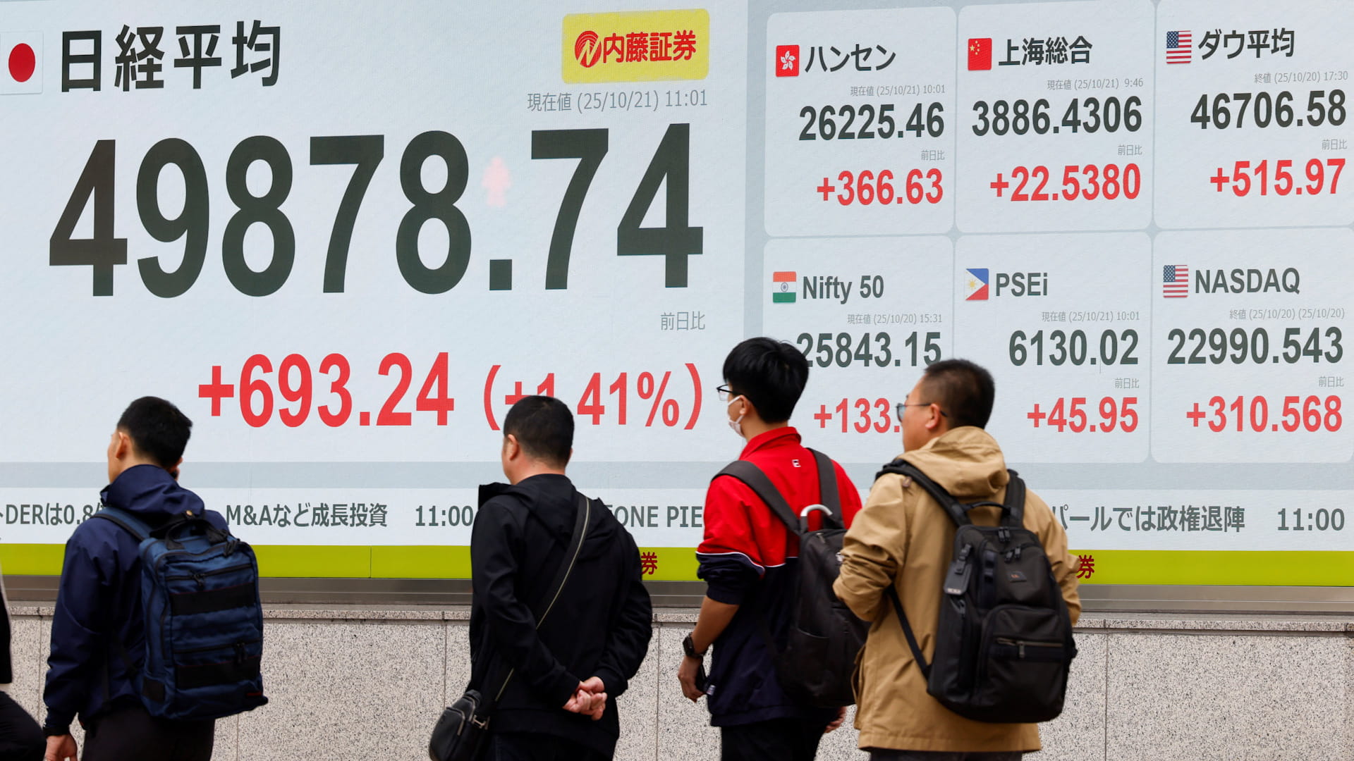 مؤشر نيكي يواصل مكاسبه وسط ترقب تصويت البرلمان لتاكايتشي 