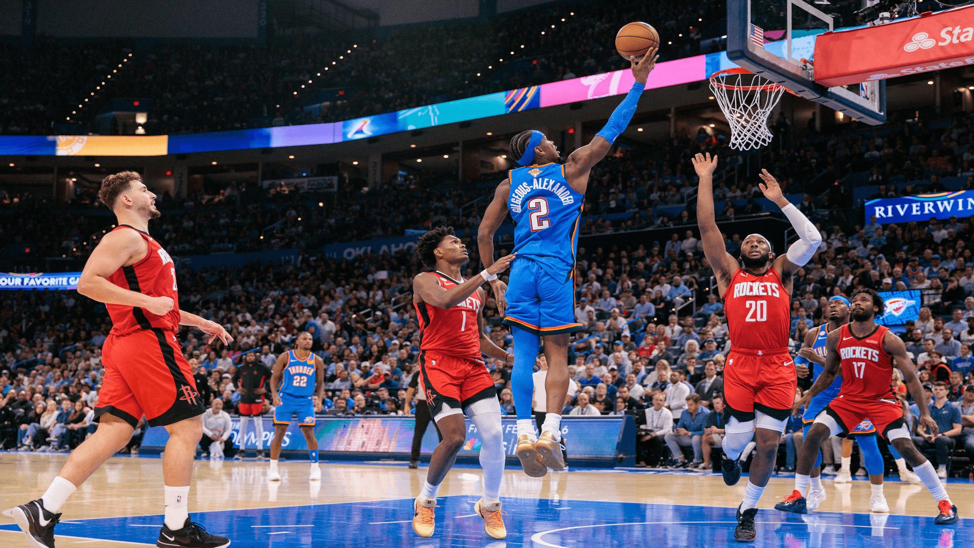 Oklahoma City beats Houston by one in double overtime thriller