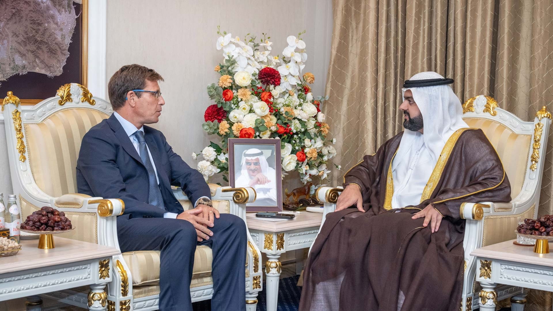 Fujairah CP receives ambassadors of Netherlands, Spain, and Peru