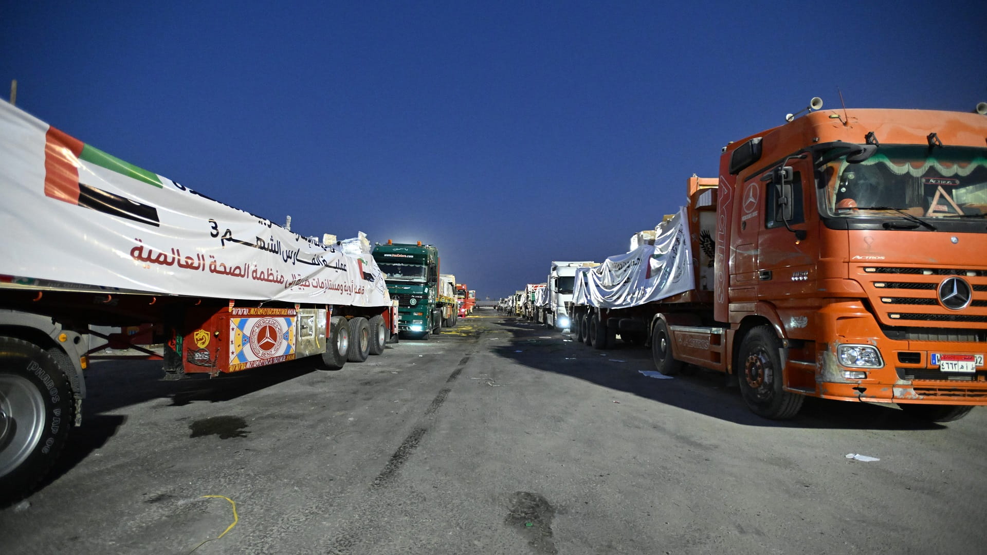 UAE aid convoy enters Gaza via Rafah Border 