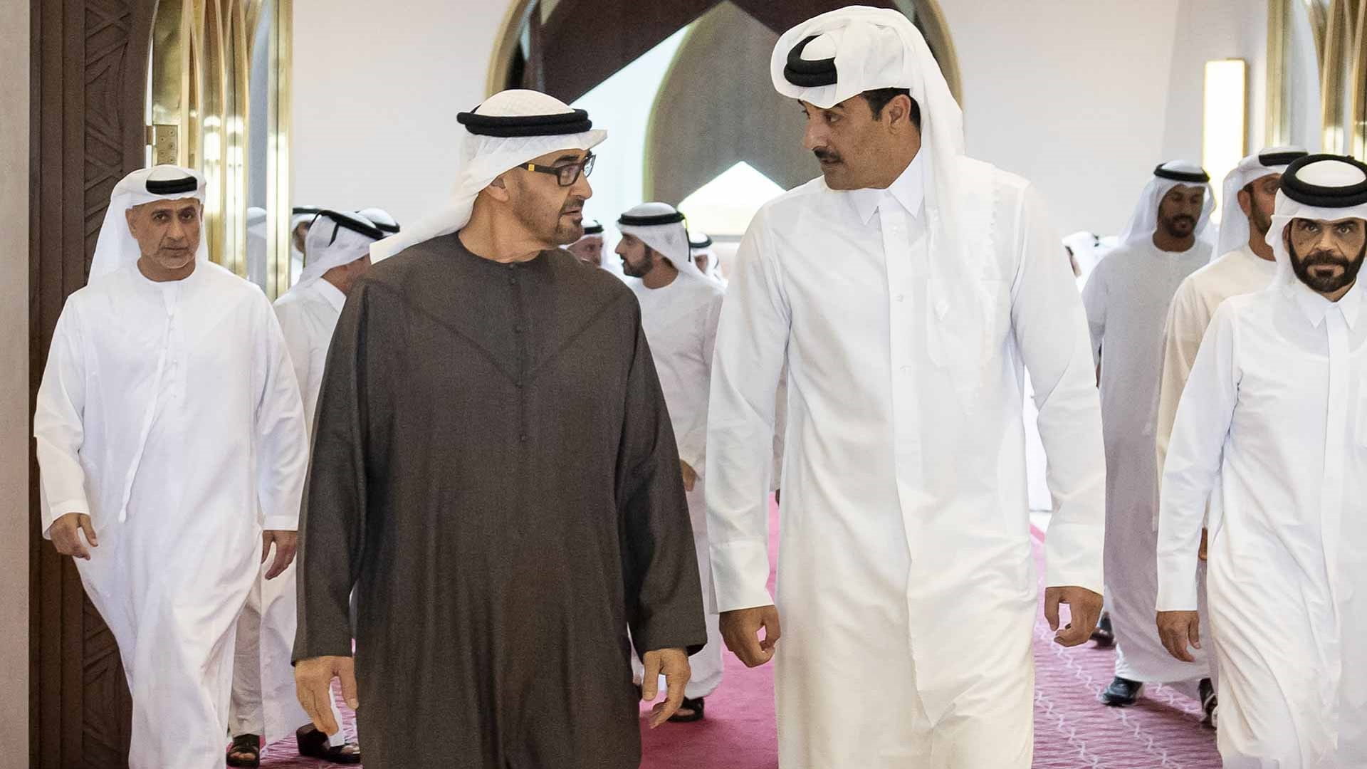 UAE President arrives in Doha on fraternal visit