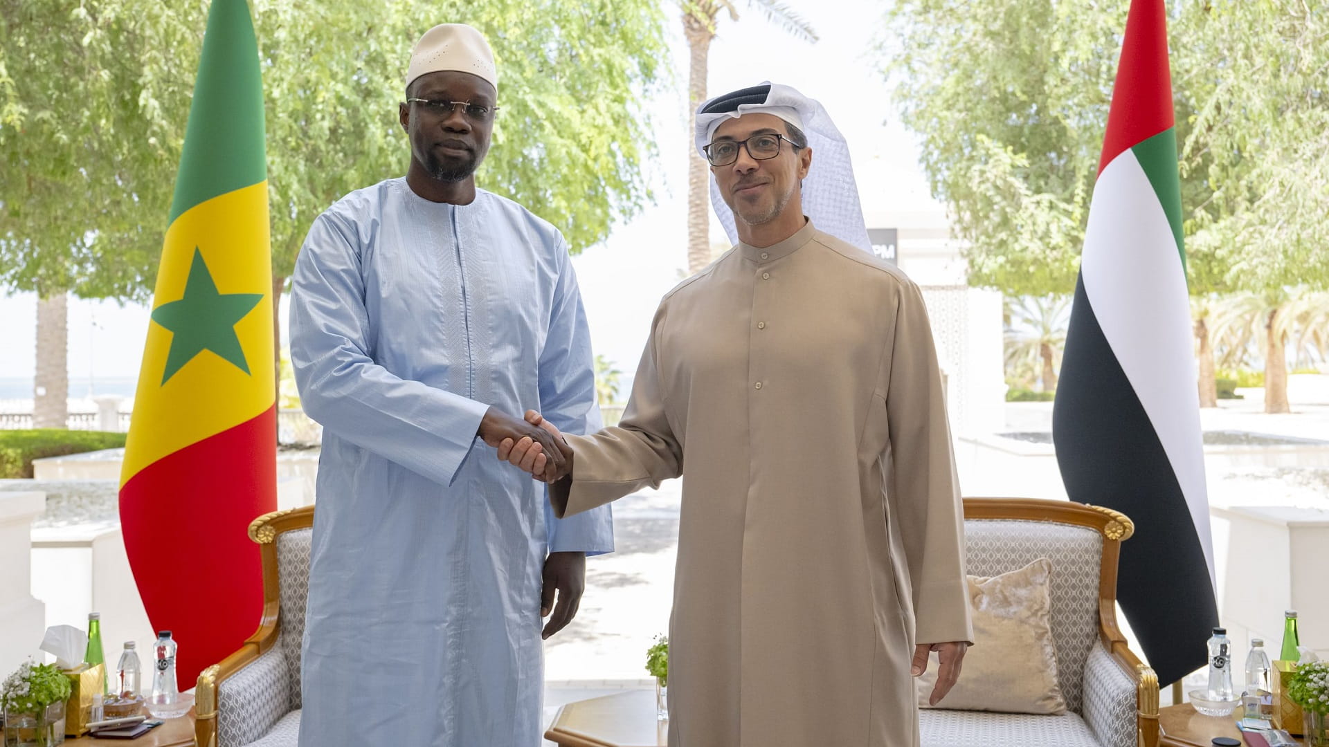 Mansour bin Zayed receives Prime Minister of Senegal