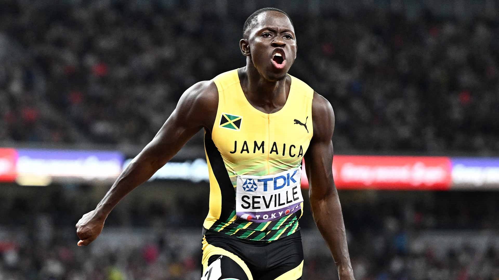 Jamaican Sivell wins 100m gold at World Athletics Championships 