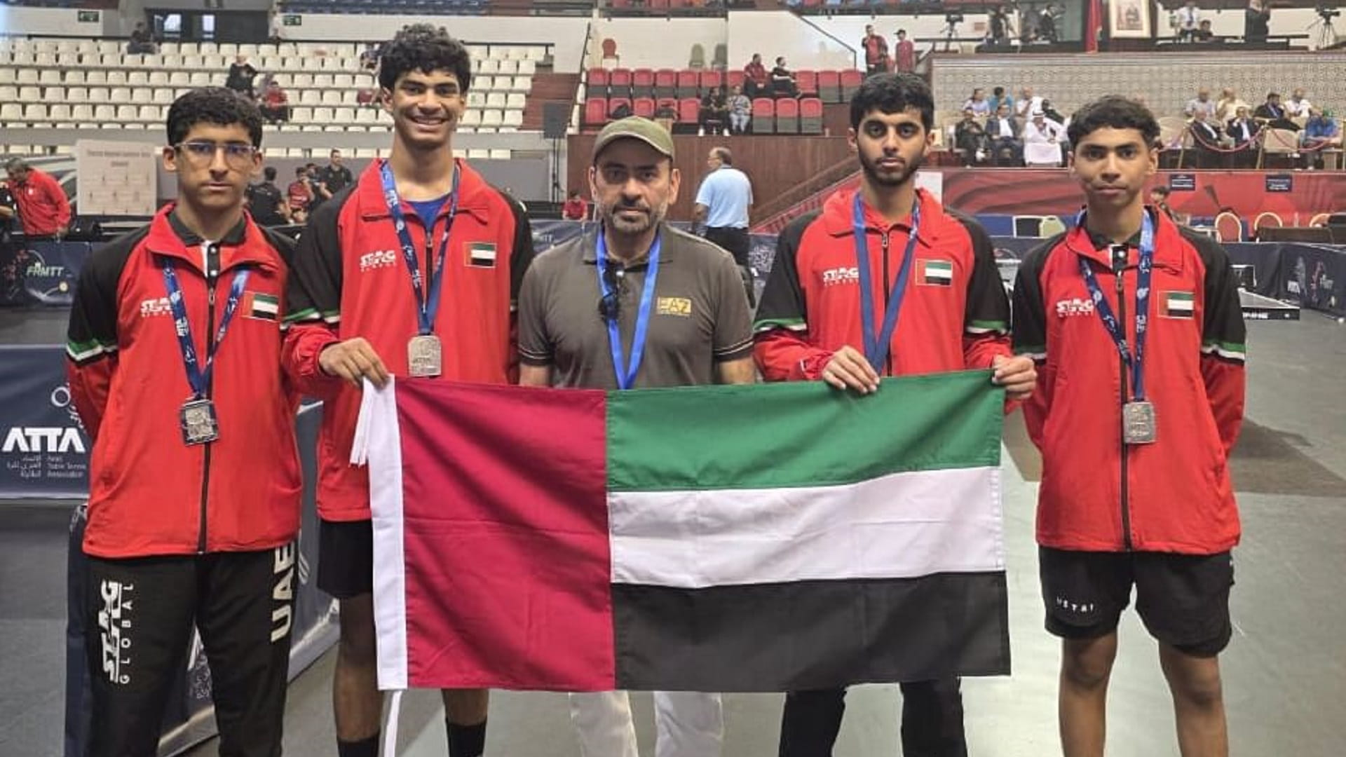 UAE national team wins 5 medals at Arab Table Tennis Championship 